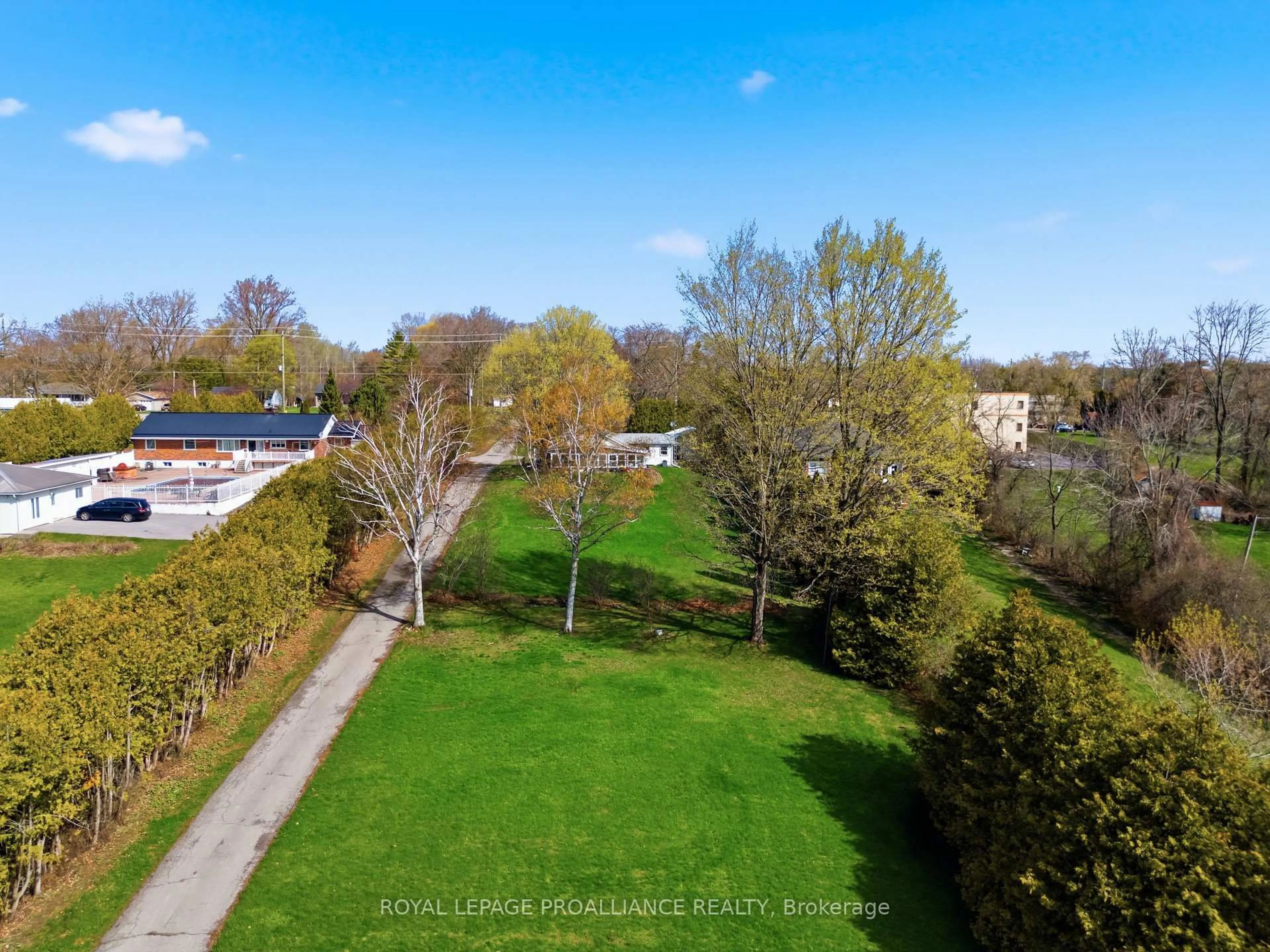 A pic from outside/outdoor area/front of a property/back of a property/a pic from drone, unknown for 578B Old Highway 2, Quinte West Ontario K8V 5P5
