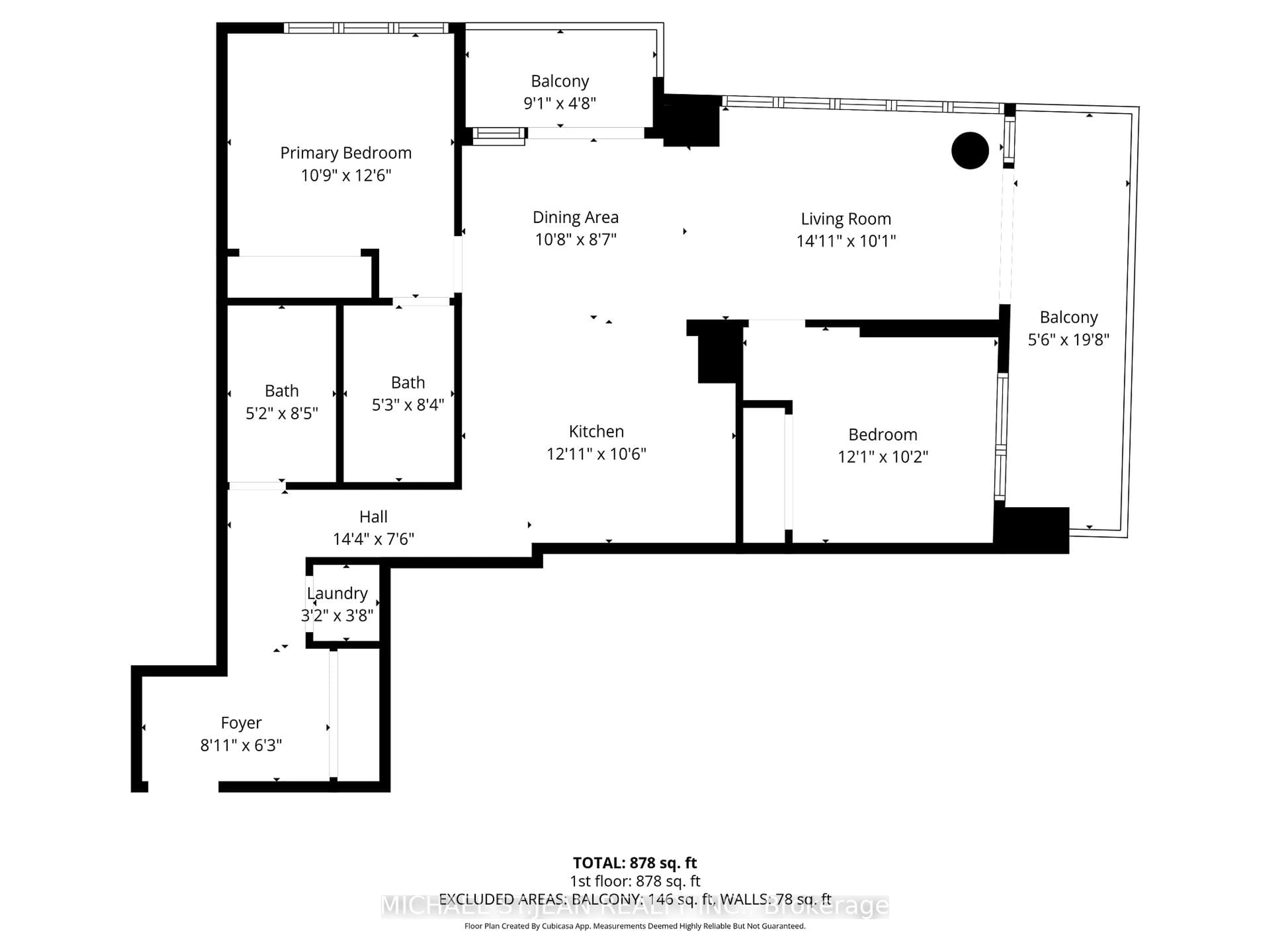 Floor plan for 385 Winston Rd #402, Grimsby Ontario L3M 4E8