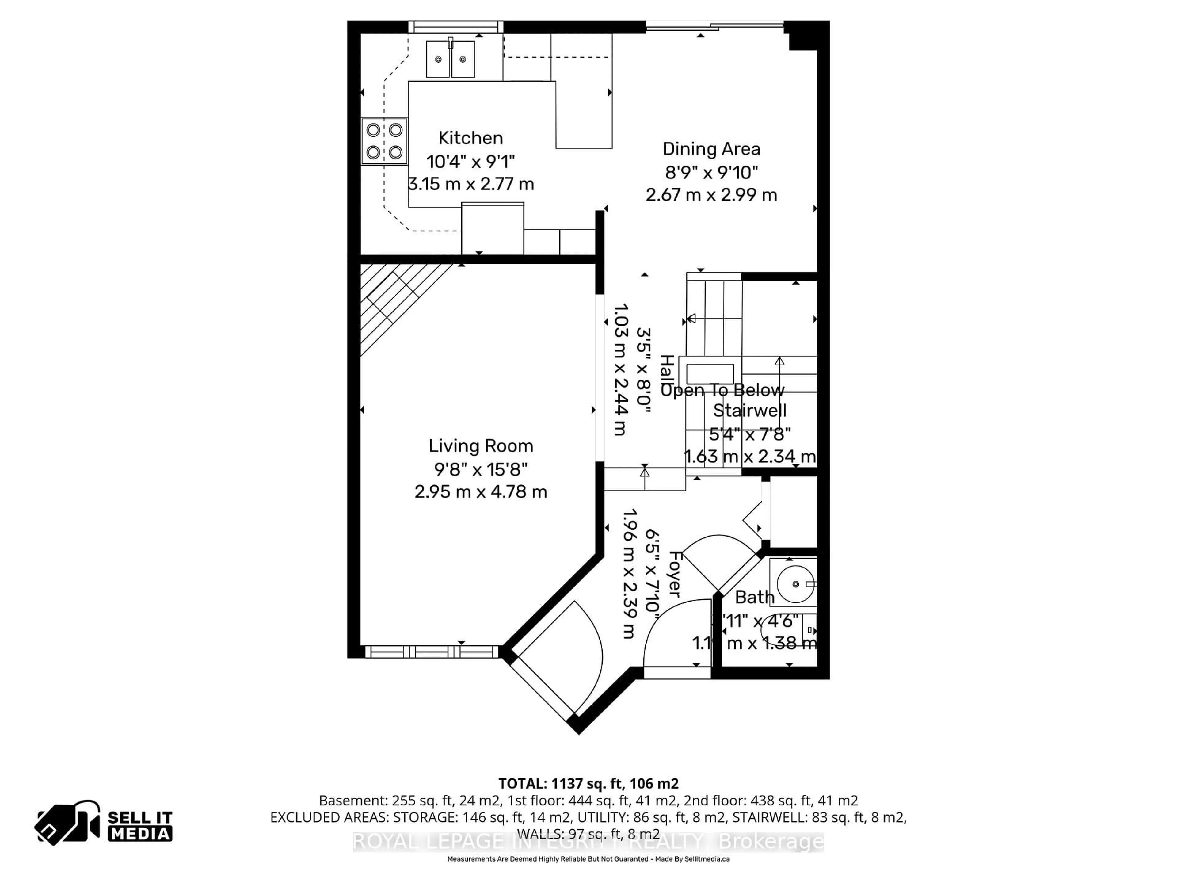 Floor plan for 1073 Brasseur Cres, Ottawa Ontario K4A 5A1