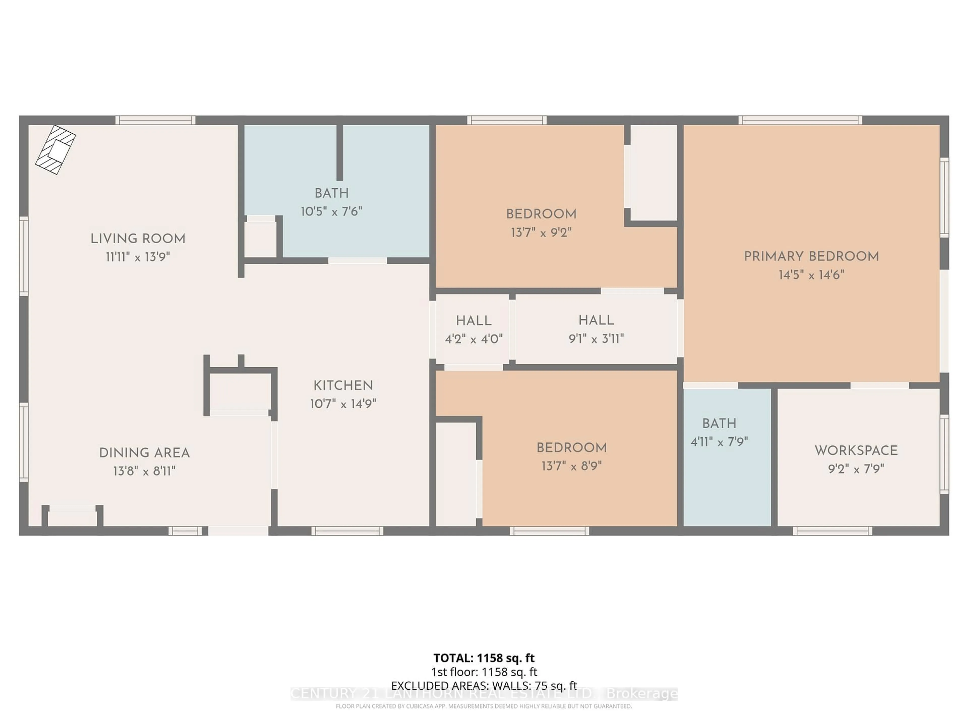 Floor plan for 29 1/2 Washburn St, Prince Edward County Ontario K0K 2T0