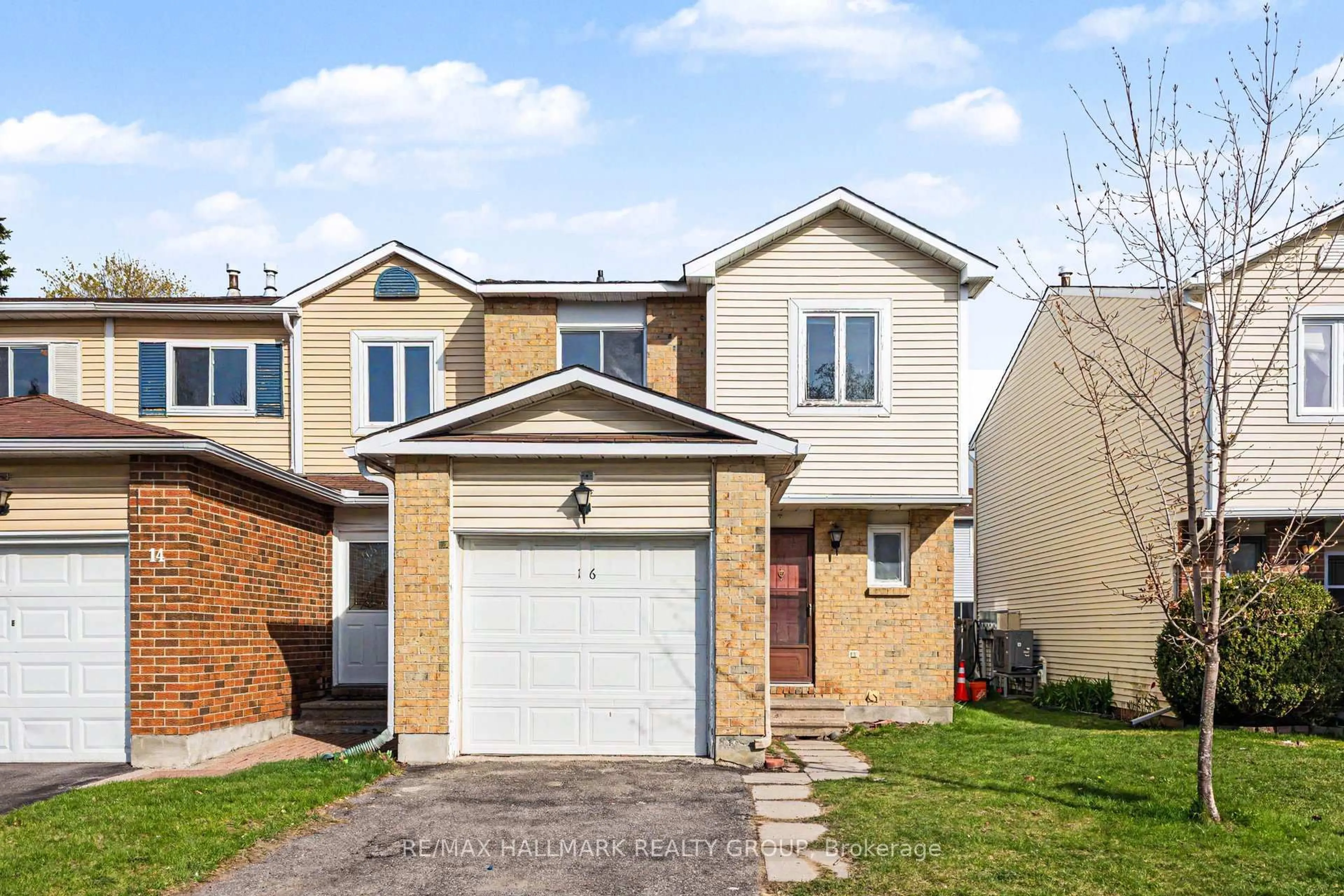 Home with brick exterior material, street for 16 Sunridge Lane, Ottawa Ontario K2J 2N8