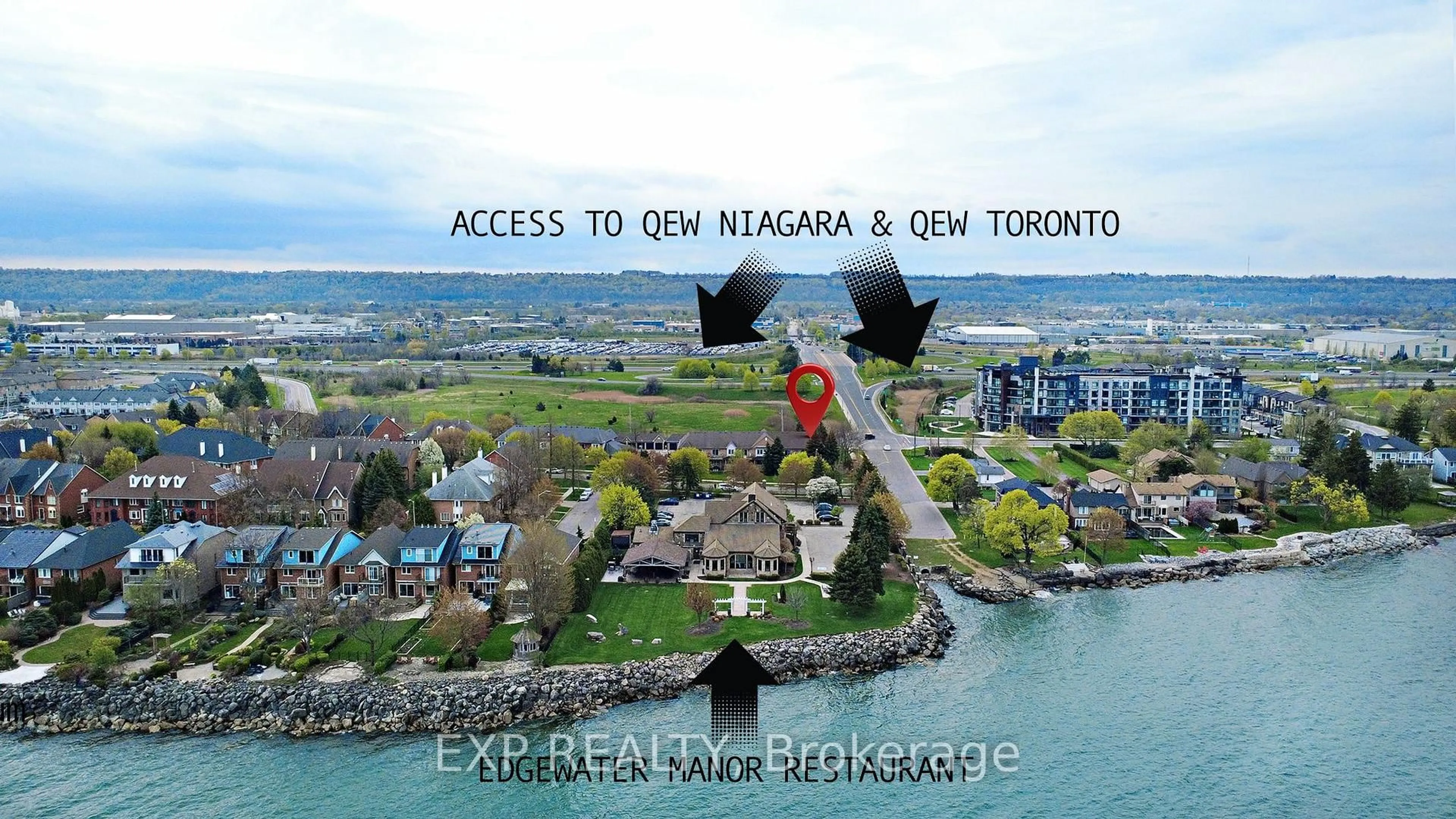 A pic from outside/outdoor area/front of a property/back of a property/a pic from drone, water/lake/river/ocean view for 2 Harbour Dr #9, Hamilton Ontario L8E 6B1