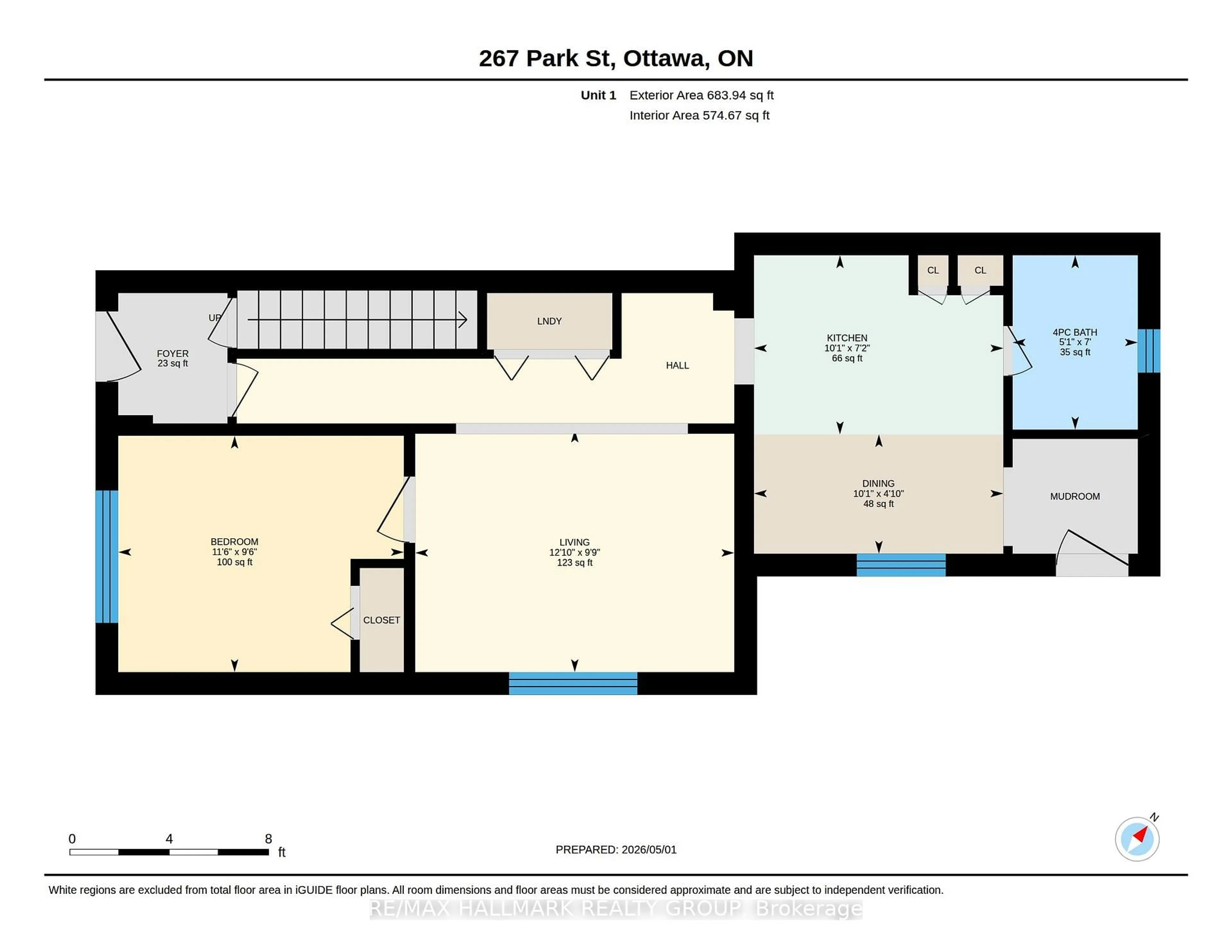 Floor plan for 267 PARK St, Ottawa Ontario K1L 7G9