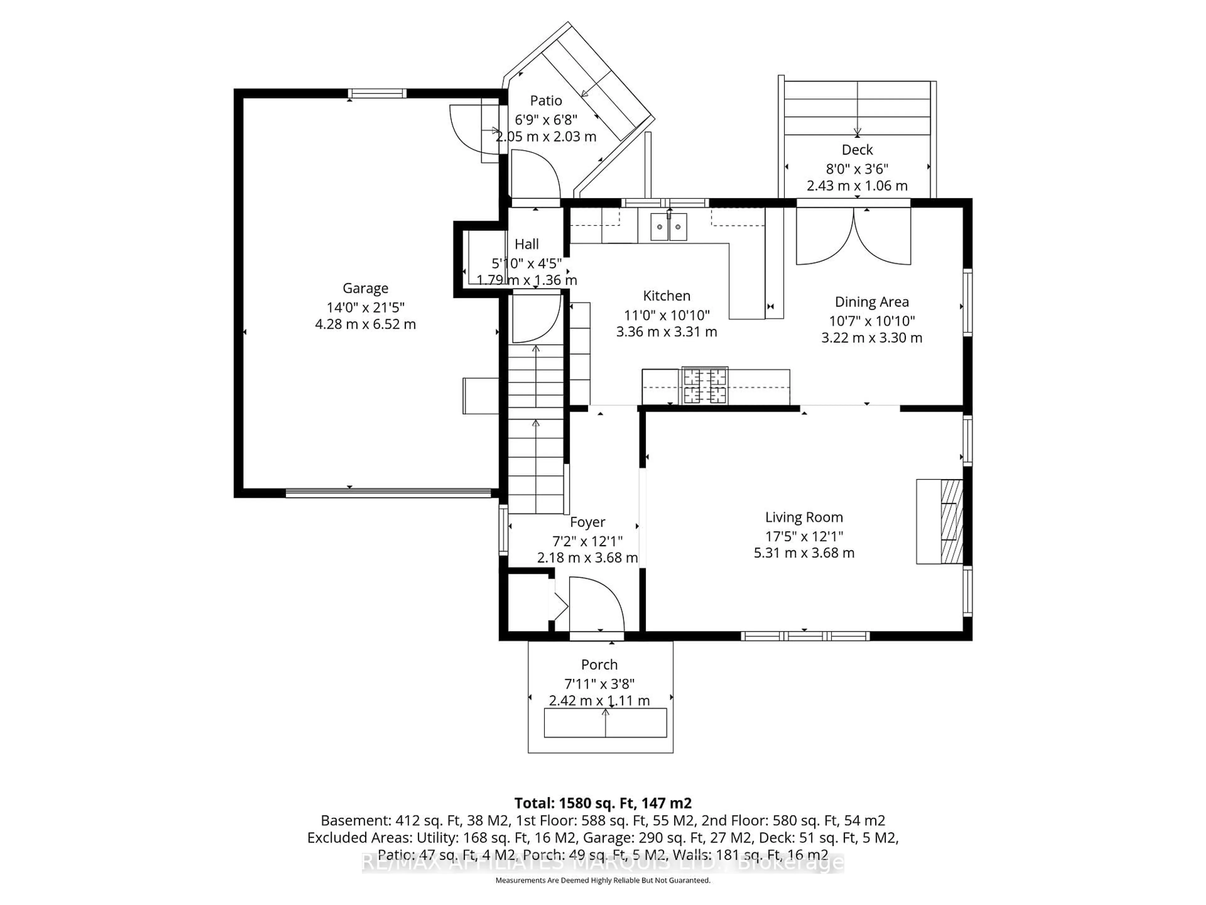 Floor plan for 601 James St, Cornwall Ontario K6J 2M2