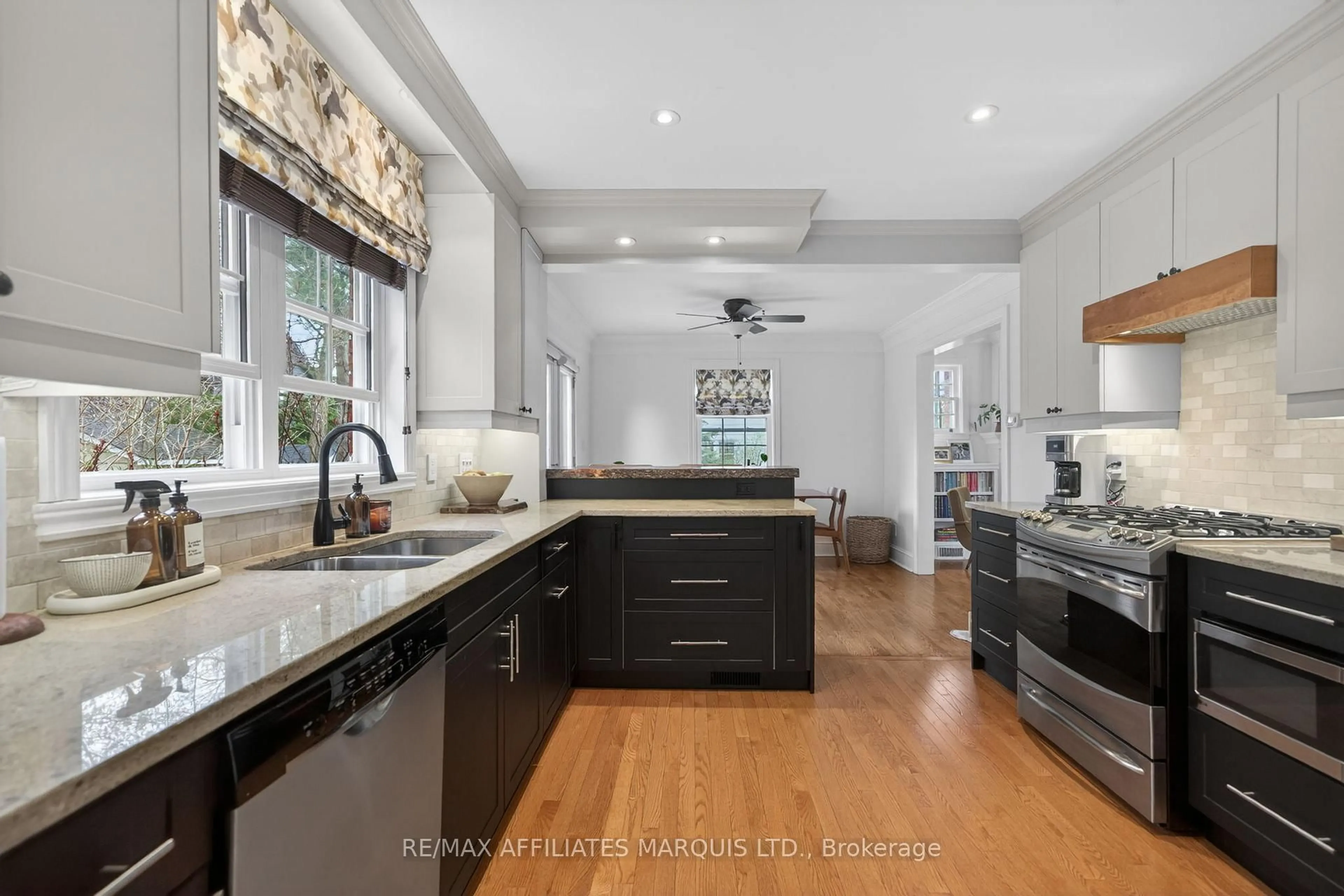 Open concept kitchen, ceramic/tile floor for 601 James St, Cornwall Ontario K6J 2M2