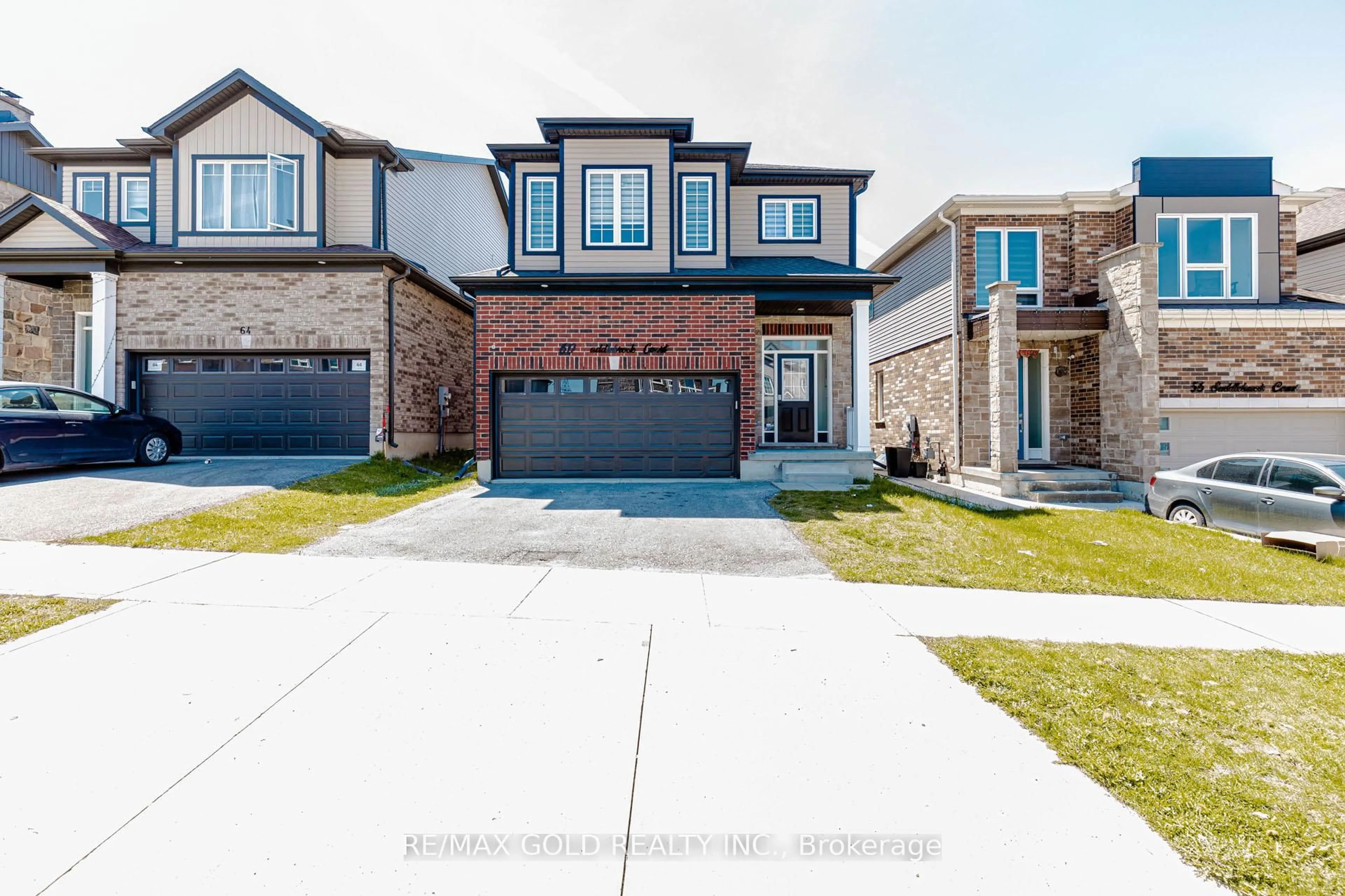 Home with brick exterior material, street for 60 Saddlebrook Crt, Kitchener Ontario N2R 0P6