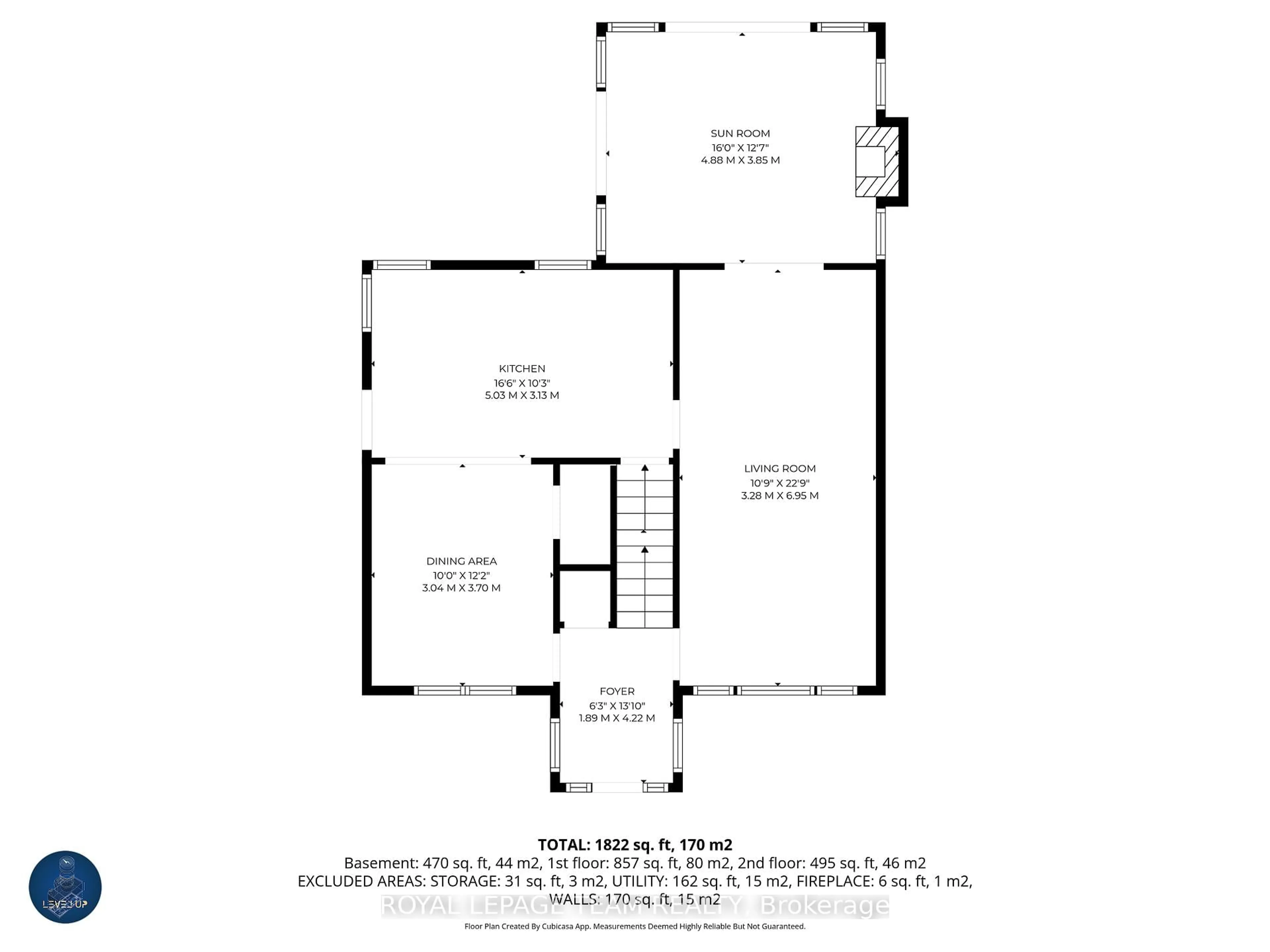 Floor plan for 340 Spartan Ave, Ottawa Ontario K1K 1J8