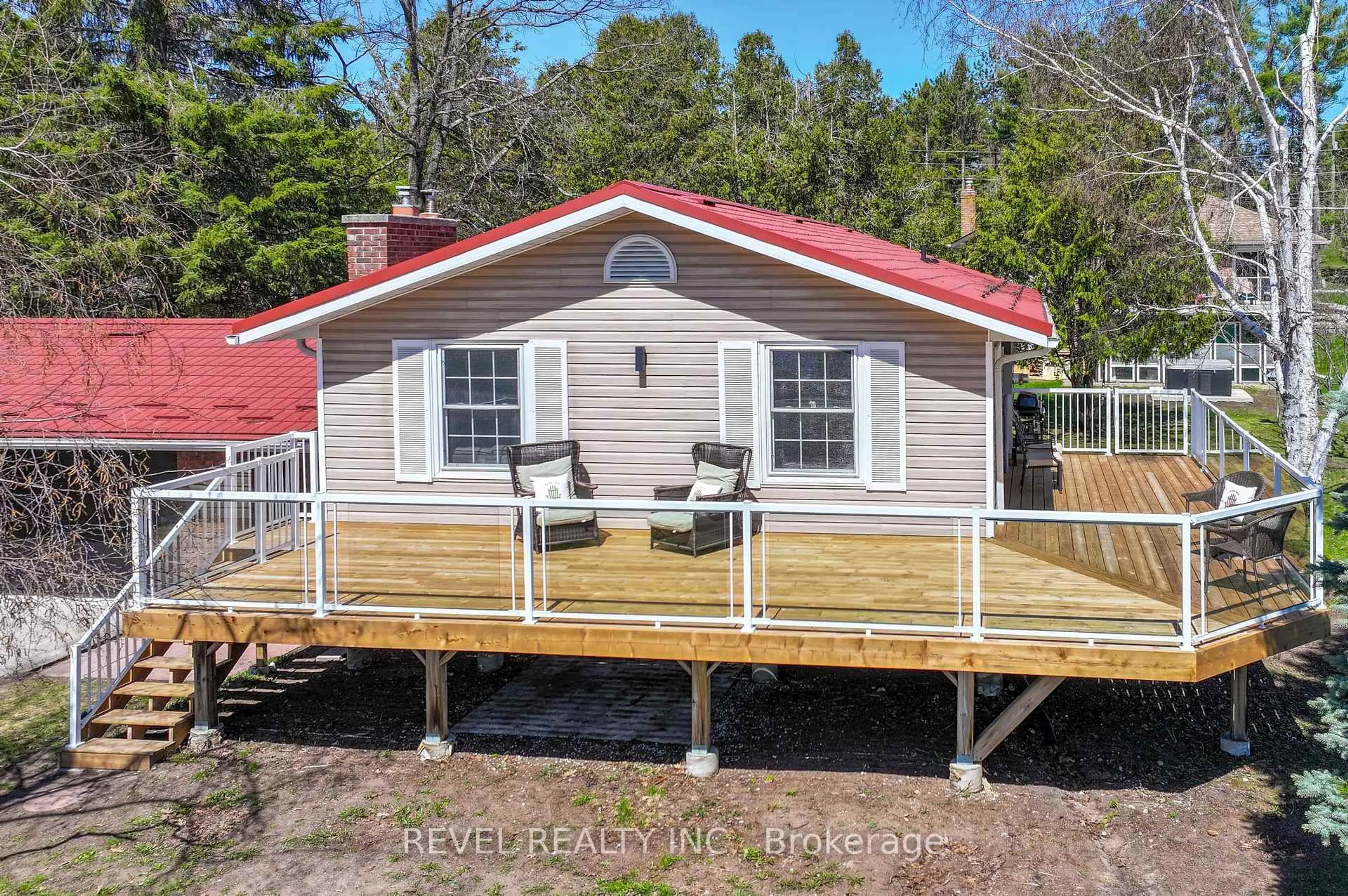 A pic from outside/outdoor area/front of a property/back of a property/a pic from drone, water/lake/river/ocean view for 13 Pirates Glen Dr, Trent Lakes Ontario K0M 1A0