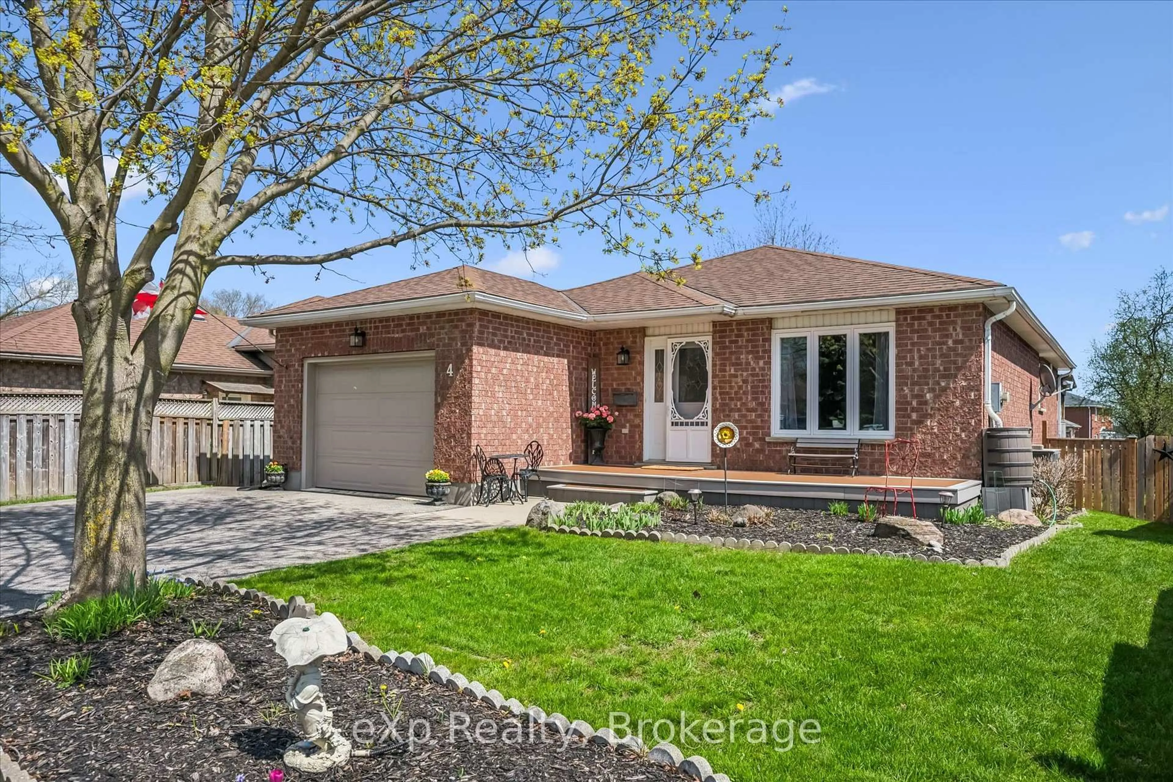 Home with brick exterior material, street for 4 Peartree Cres, Guelph Ontario N1H 8K6