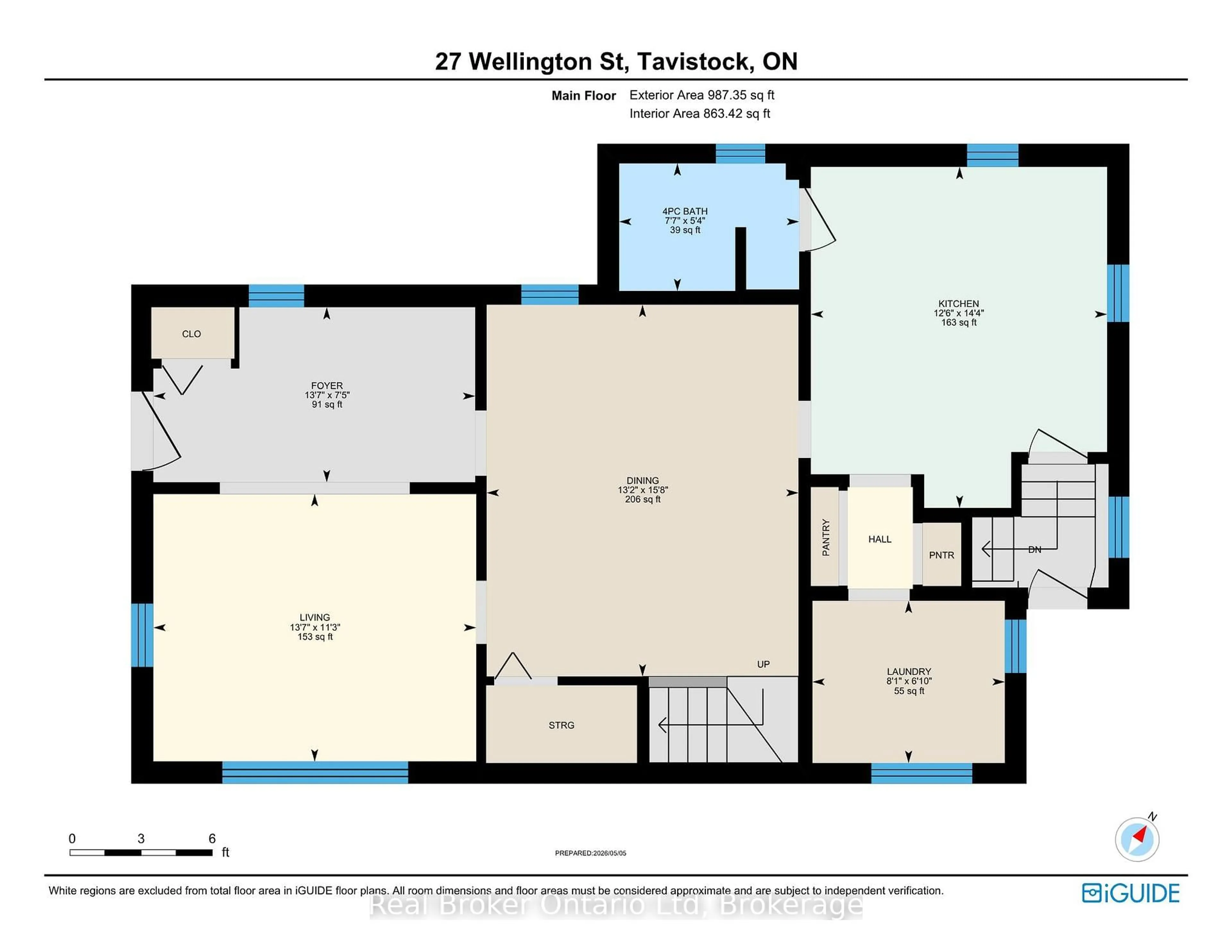 Floor plan for 27 Wellington St, East Zorra-Tavistock Ontario N0B 2R0