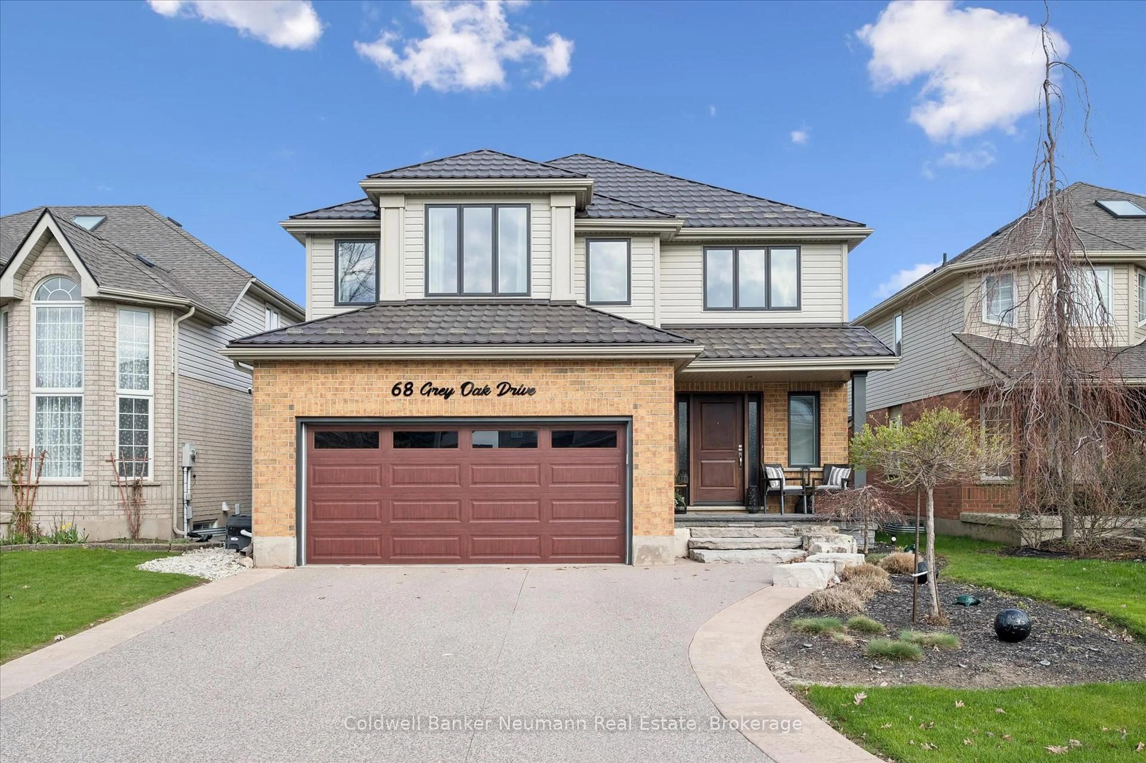 Home with brick exterior material, street for 68 Grey Oak Dr, Guelph Ontario N1L 1R2