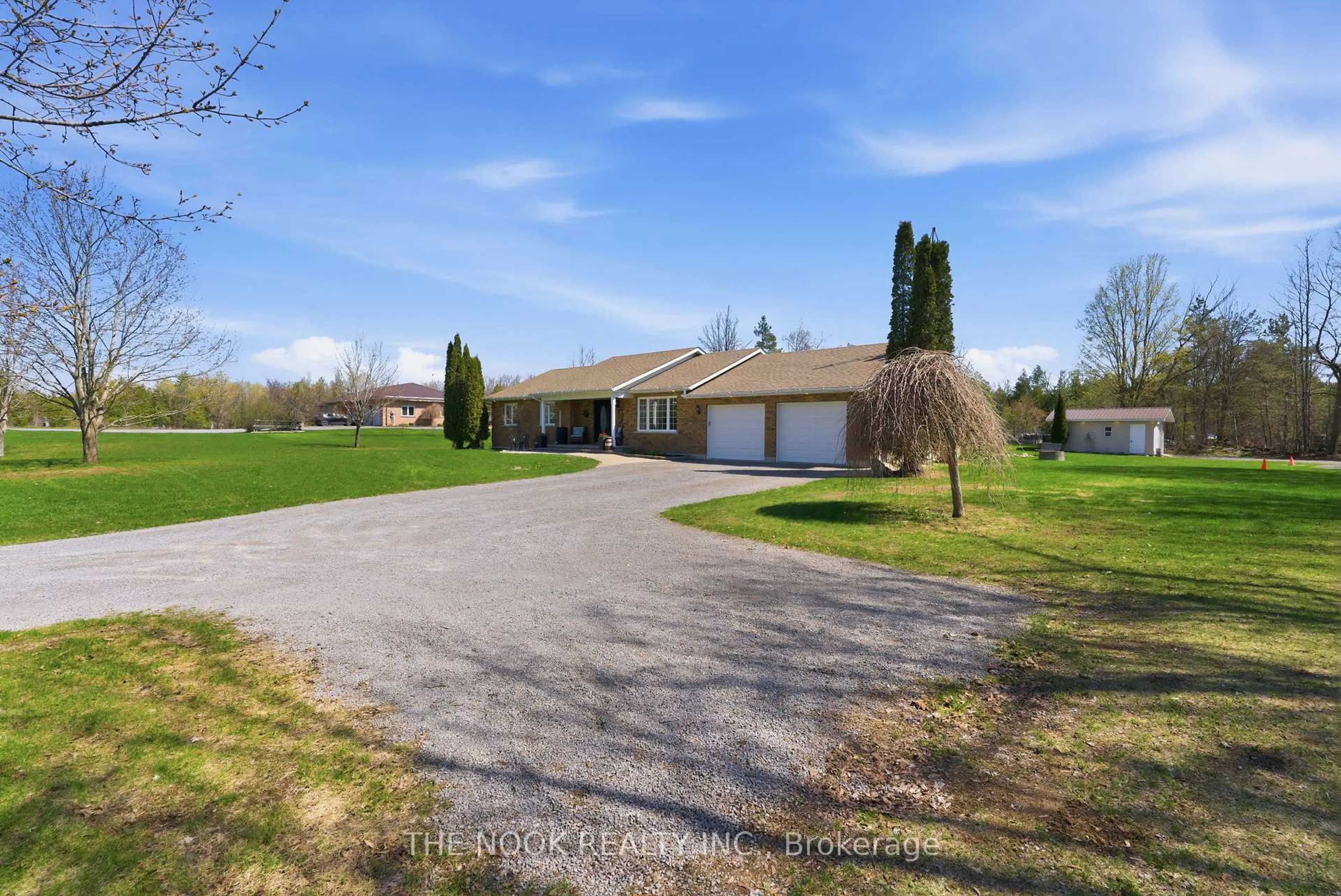 A pic from outside/outdoor area/front of a property/back of a property/a pic from drone, street for 1545 Camp Line Rd, Douro-Dummer Ontario K0L 2H0