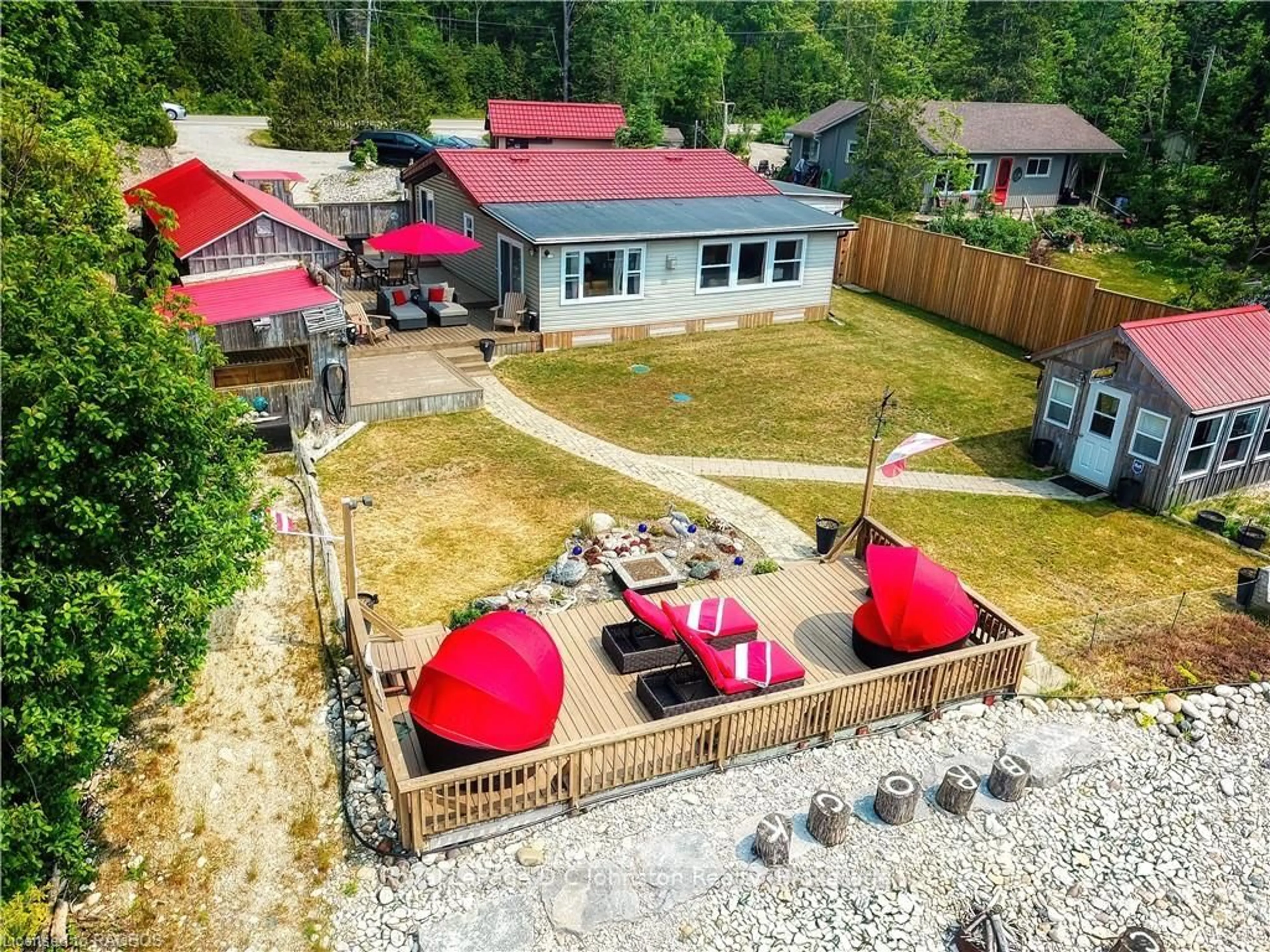 A pic from outside/outdoor area/front of a property/back of a property/a pic from drone, mountain view for 337 BRUCE ROAD #13, First Nations Ontario N0H 2L0