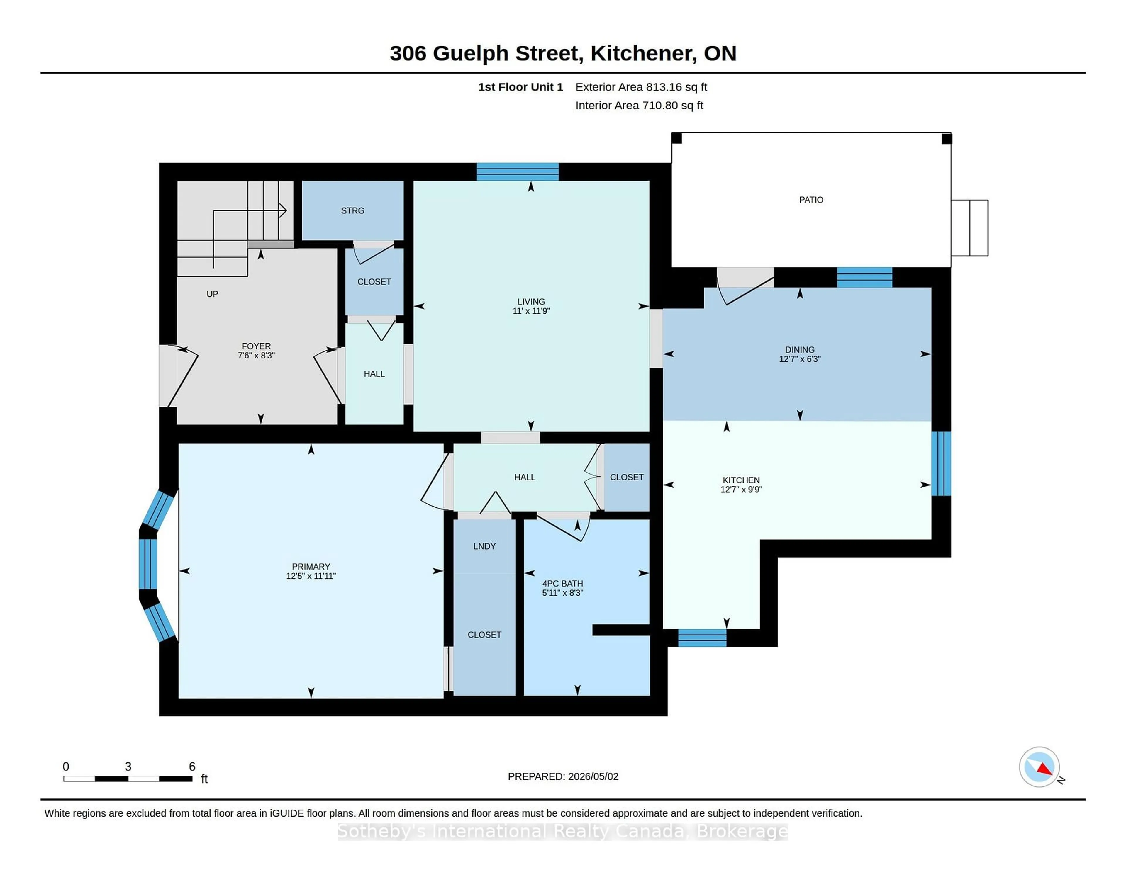 Floor plan for 306 Guelph St, Kitchener Ontario N2H 5X3