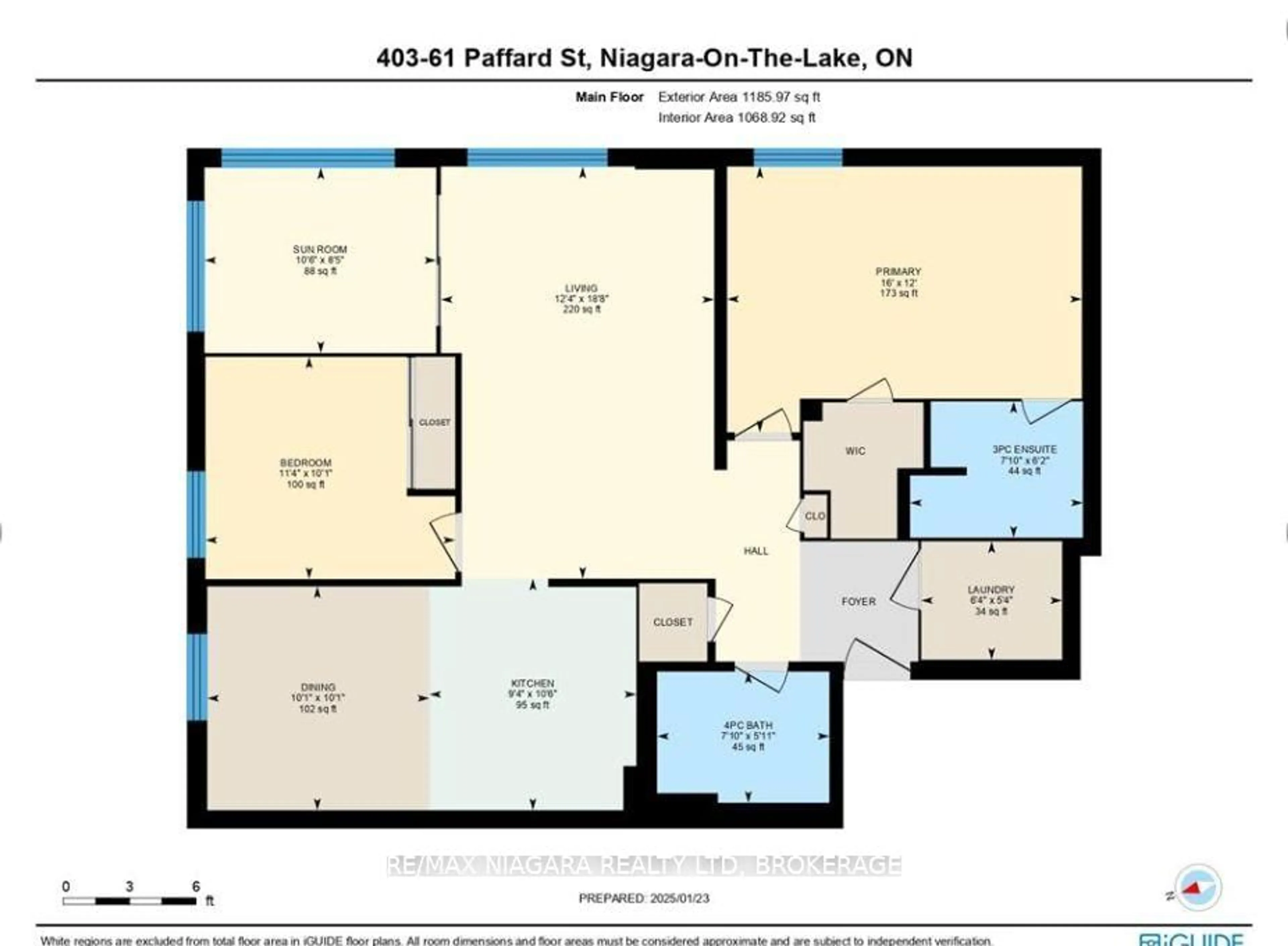 Floor plan for 61 Paffard St #403, Niagara-on-the-Lake Ontario L0S 1J0