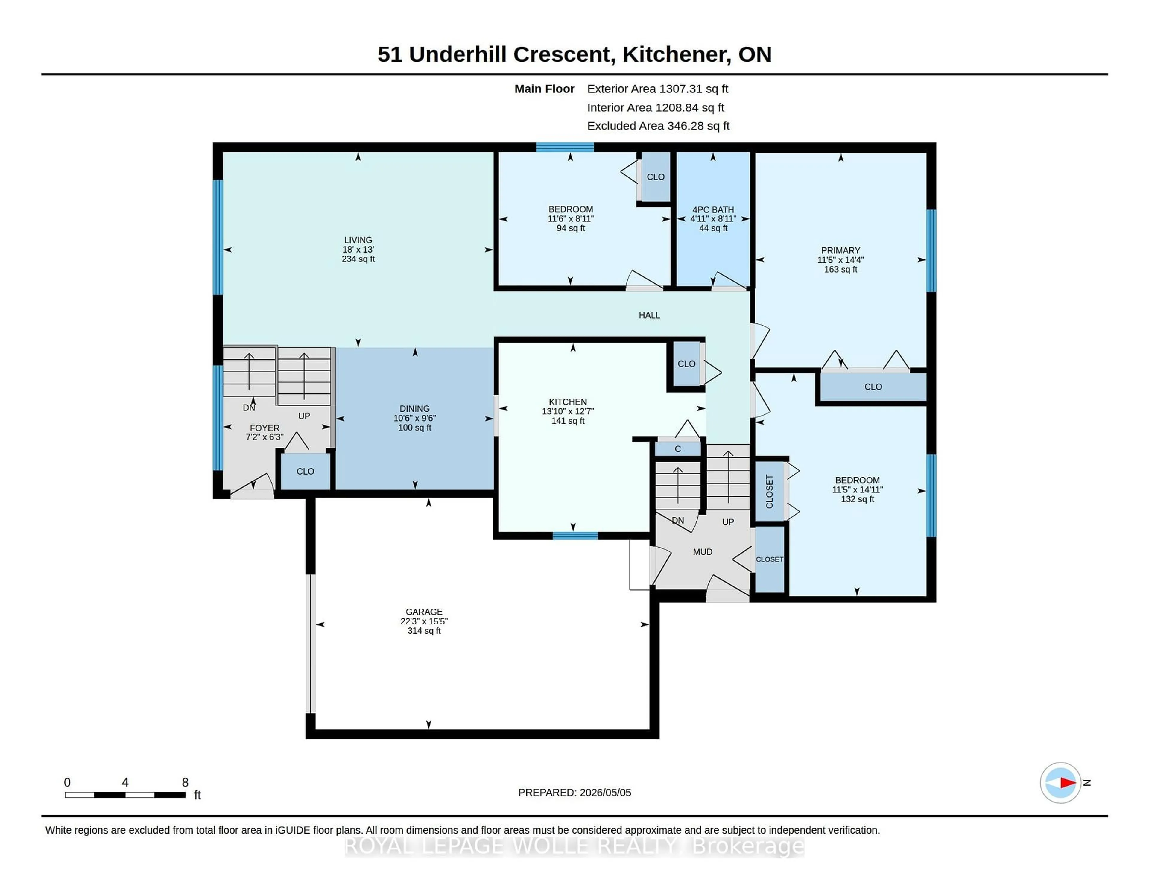 Floor plan for 51 Underhill Cres, Kitchener Ontario N2A 2S7