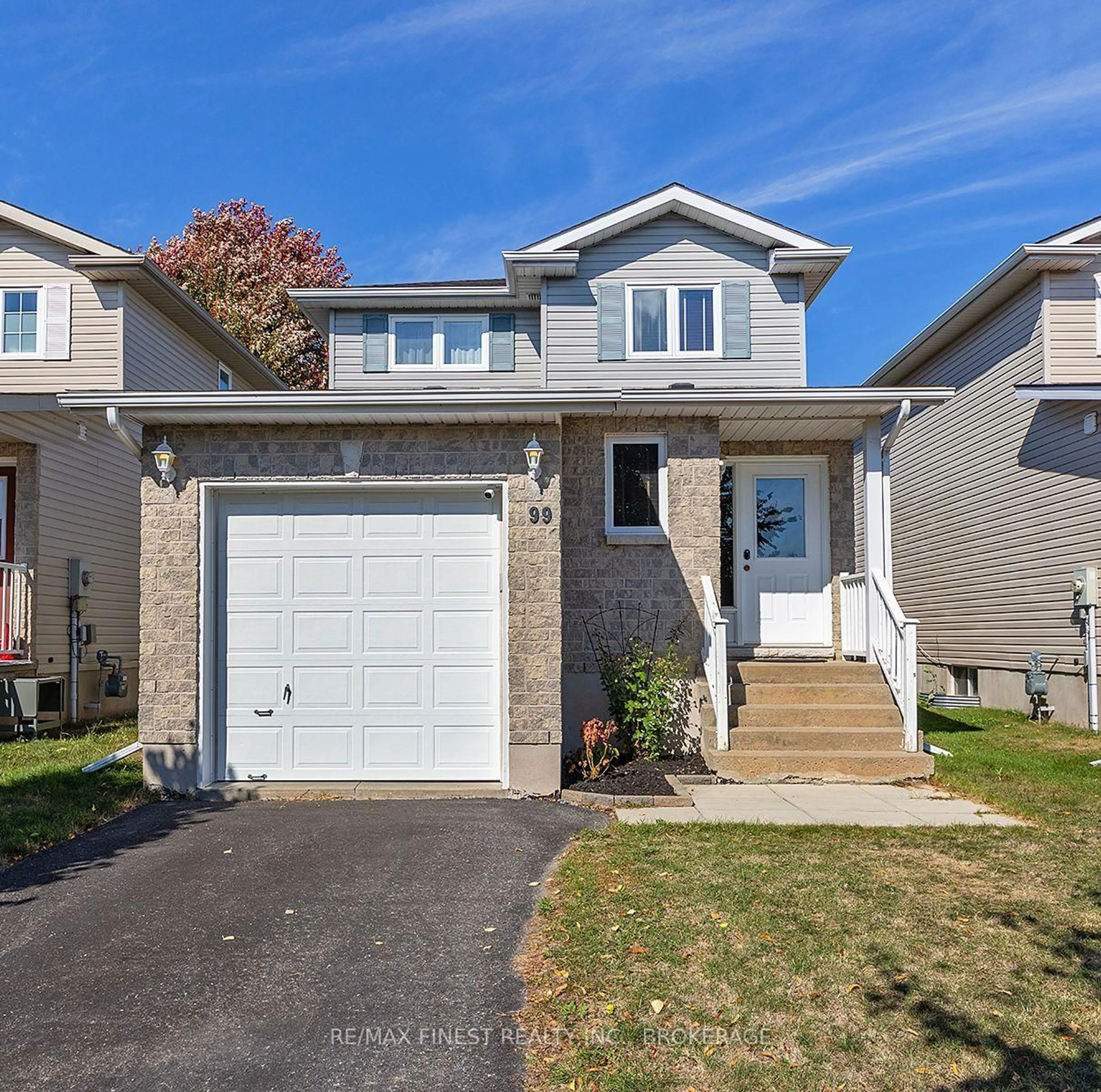 Home with vinyl exterior material, street for 99 McKeown Cres, Loyalist Ontario K7N 1Y5