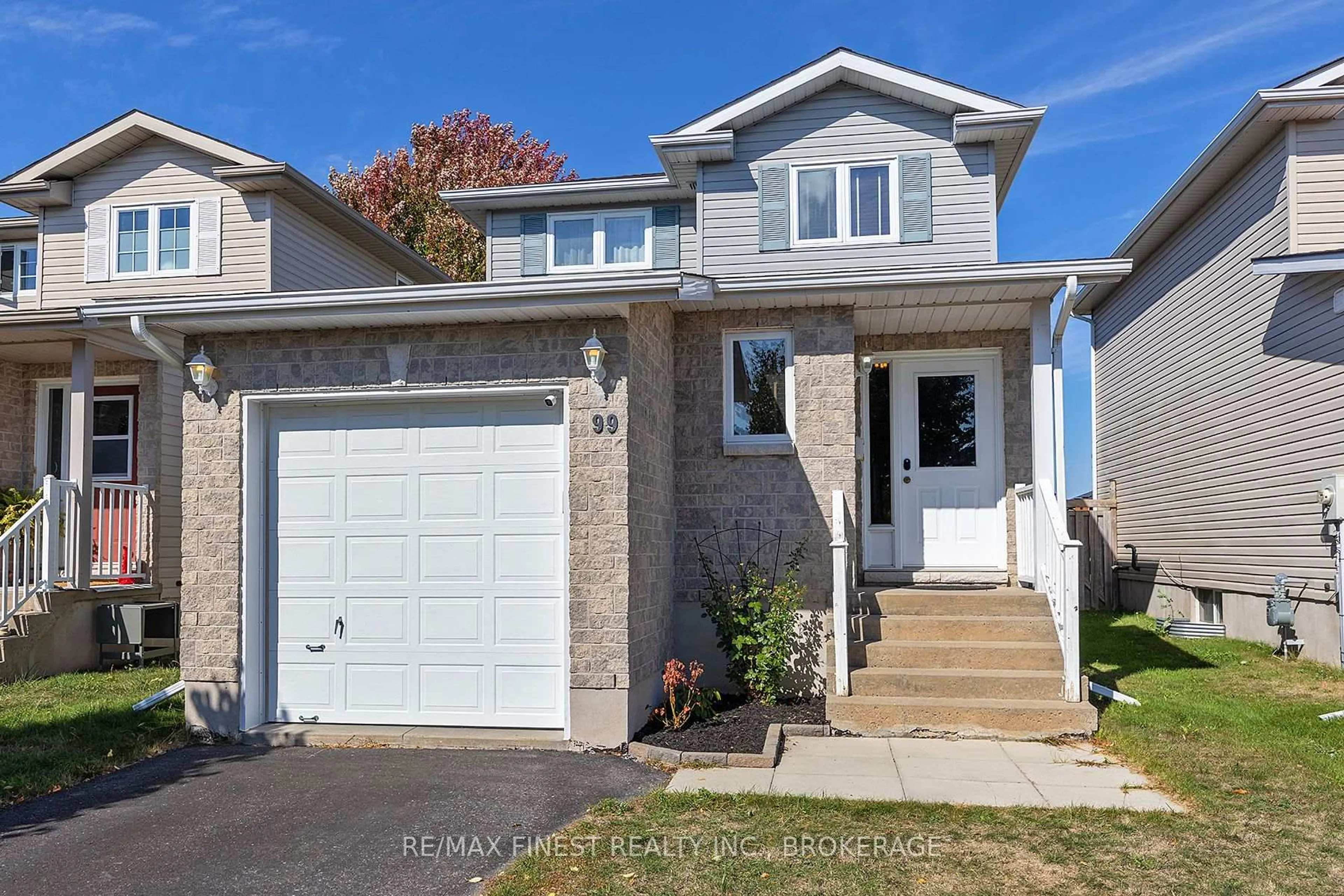 Home with vinyl exterior material, street for 99 McKeown Cres, Loyalist Ontario K7N 1Y5