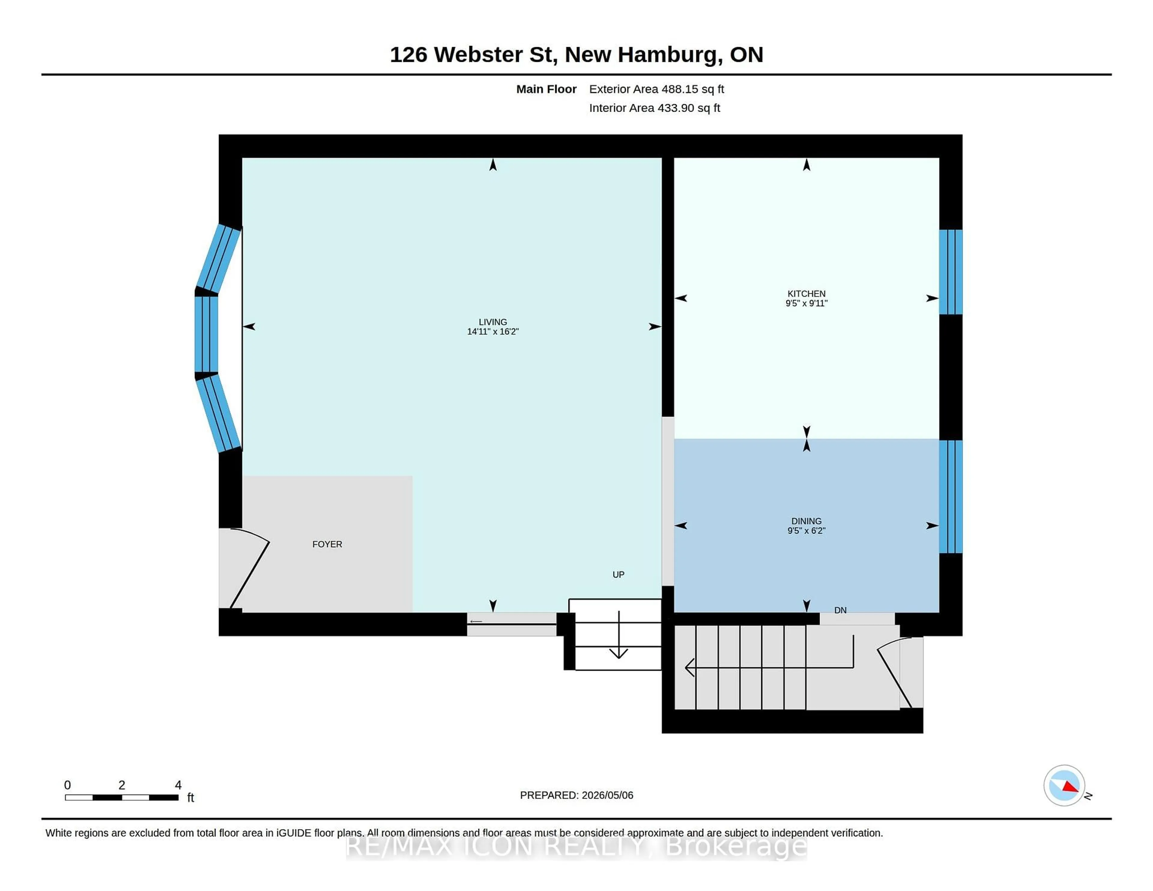 Floor plan for 126 Webster St, Wilmot Ontario N3A 1W7
