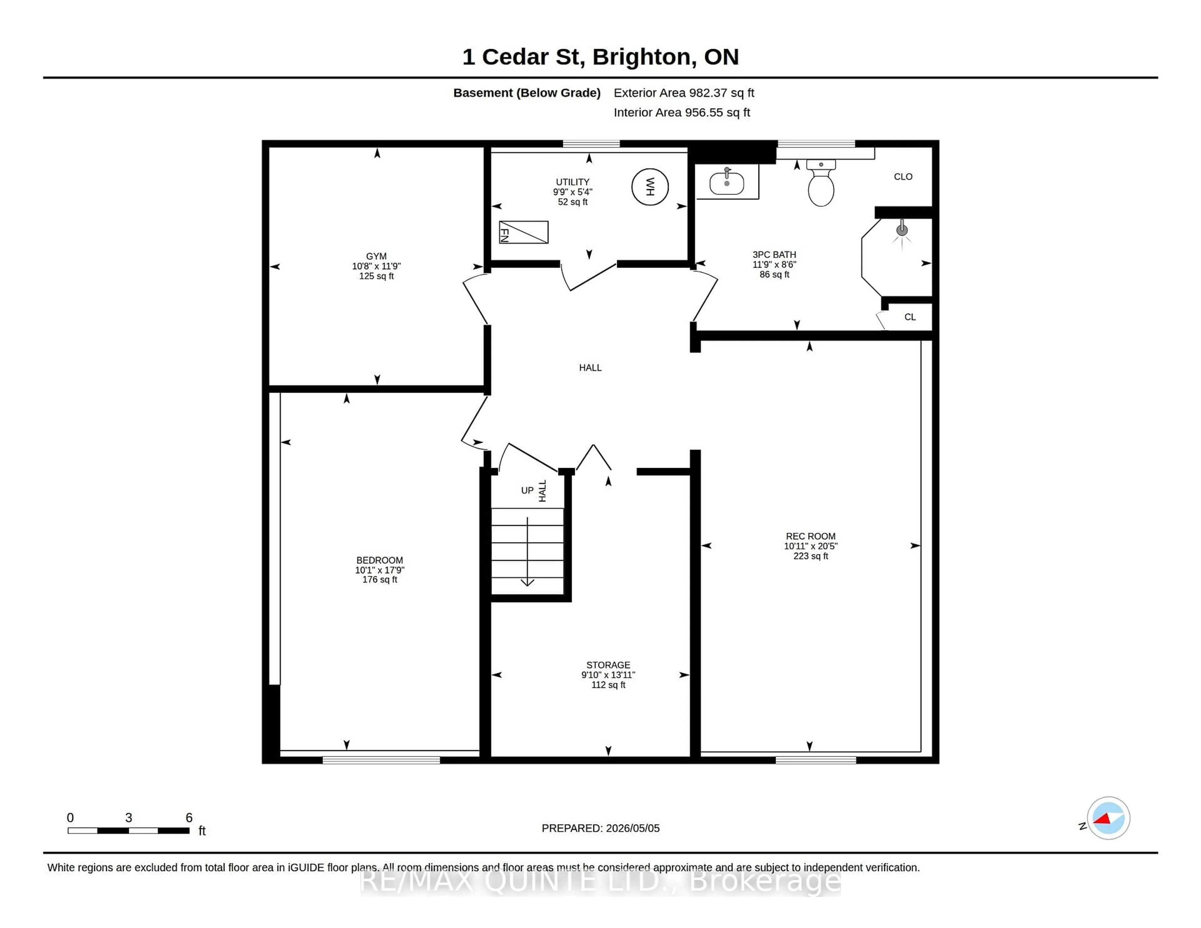Floor plan for 1A Cedar St, Brighton Ontario K0K 1H0