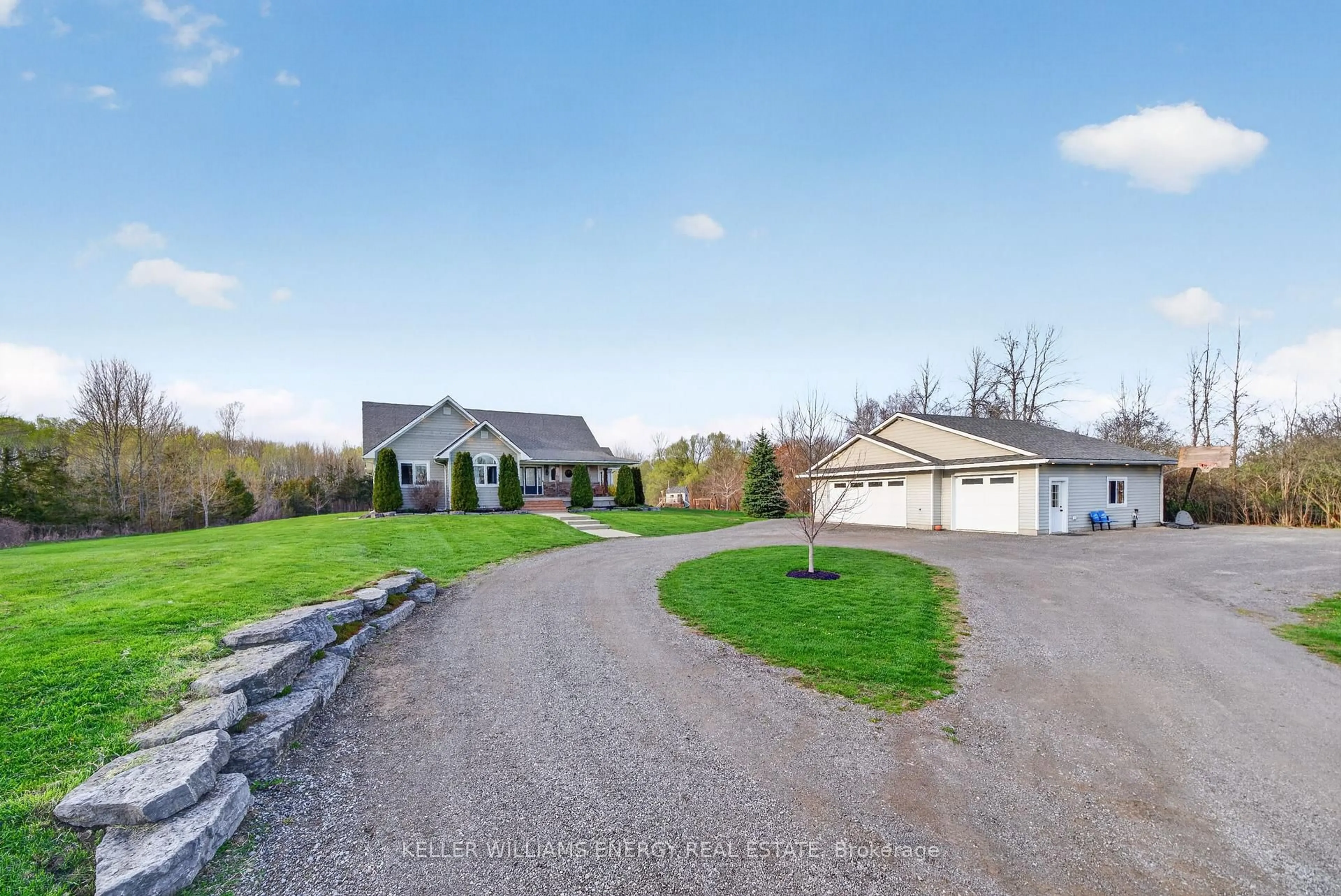 A pic from outside/outdoor area/front of a property/back of a property/a pic from drone, street for 1001 County Road 8, Prince Edward County Ontario K0K 2T0