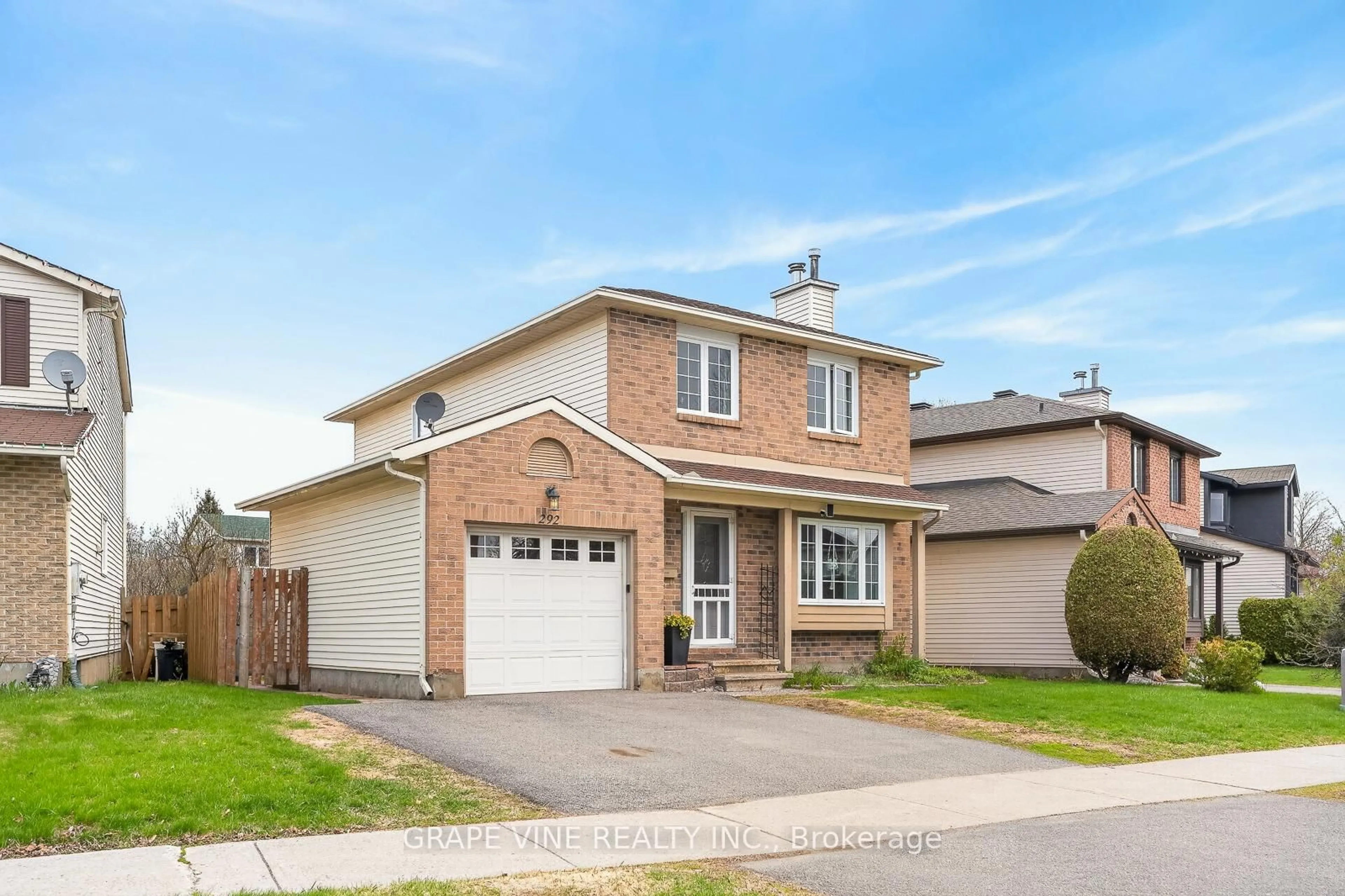 Home with brick exterior material, street for 292 Du Grand Bois Ave, Orleans Ontario K1E 2S6