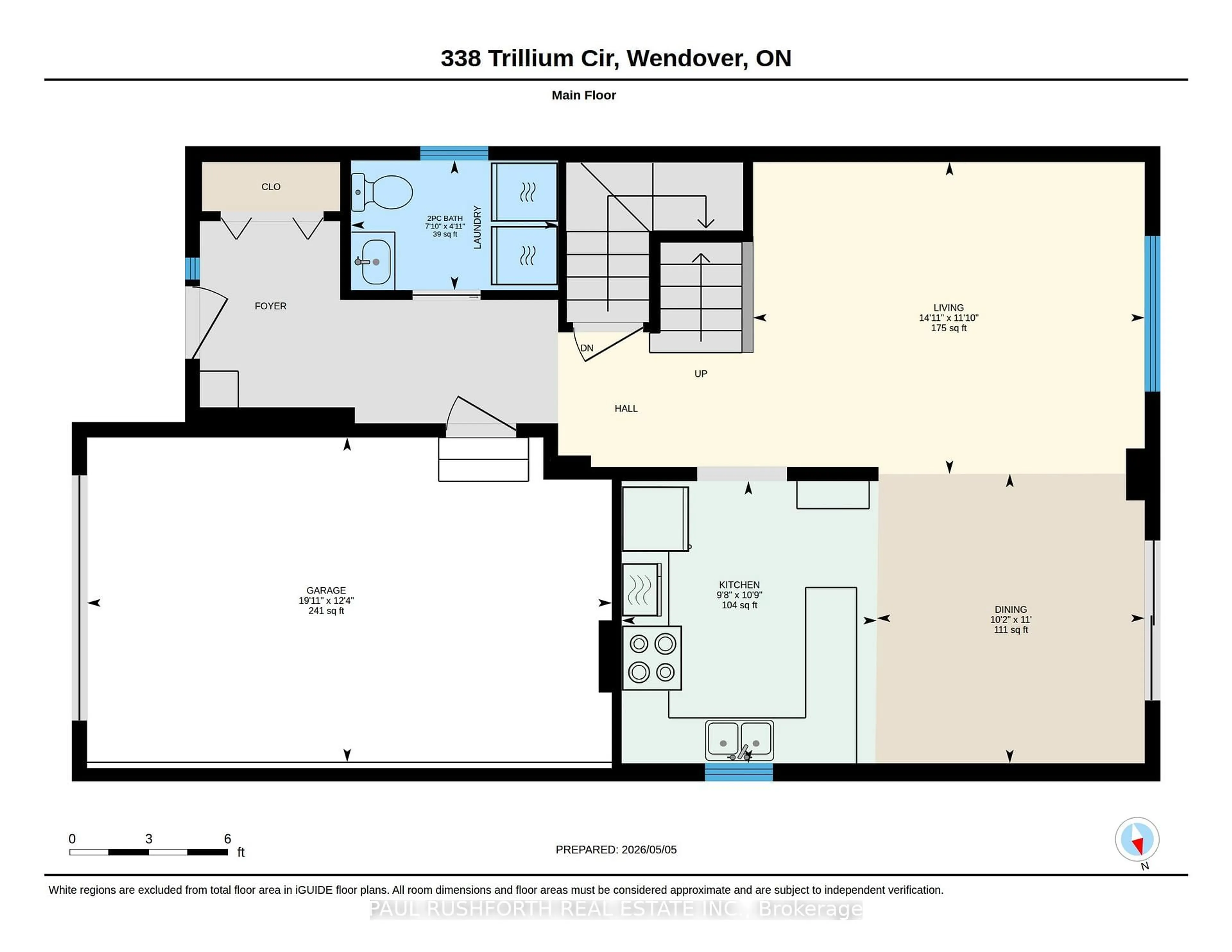 Floor plan for 338 Trillium Circ, Alfred and Plantagenet Ontario K0A 3K0