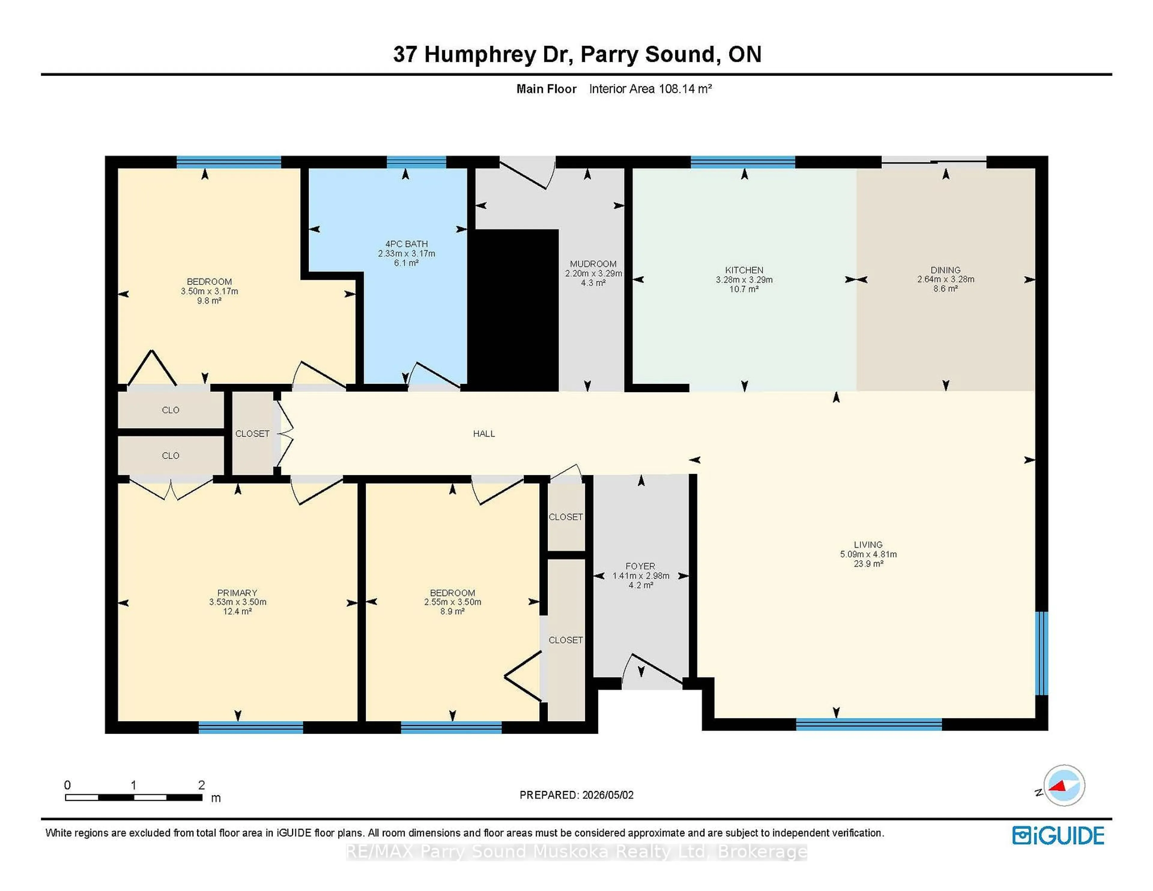 Floor plan for 37 Humphrey Dr, Seguin Ontario P2A 2W8