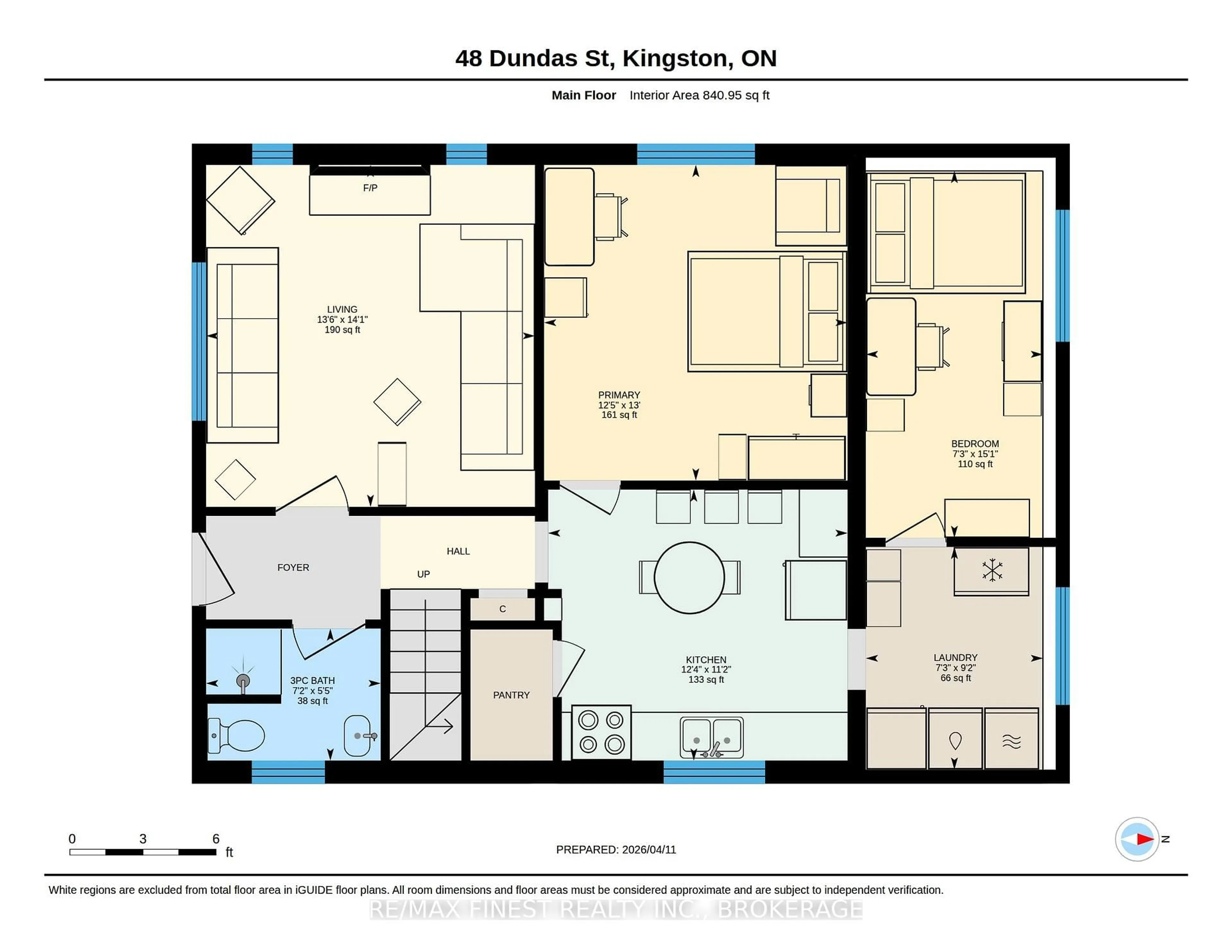 Floor plan for 48 Dundas St, Kingston Ontario K7L 1N3