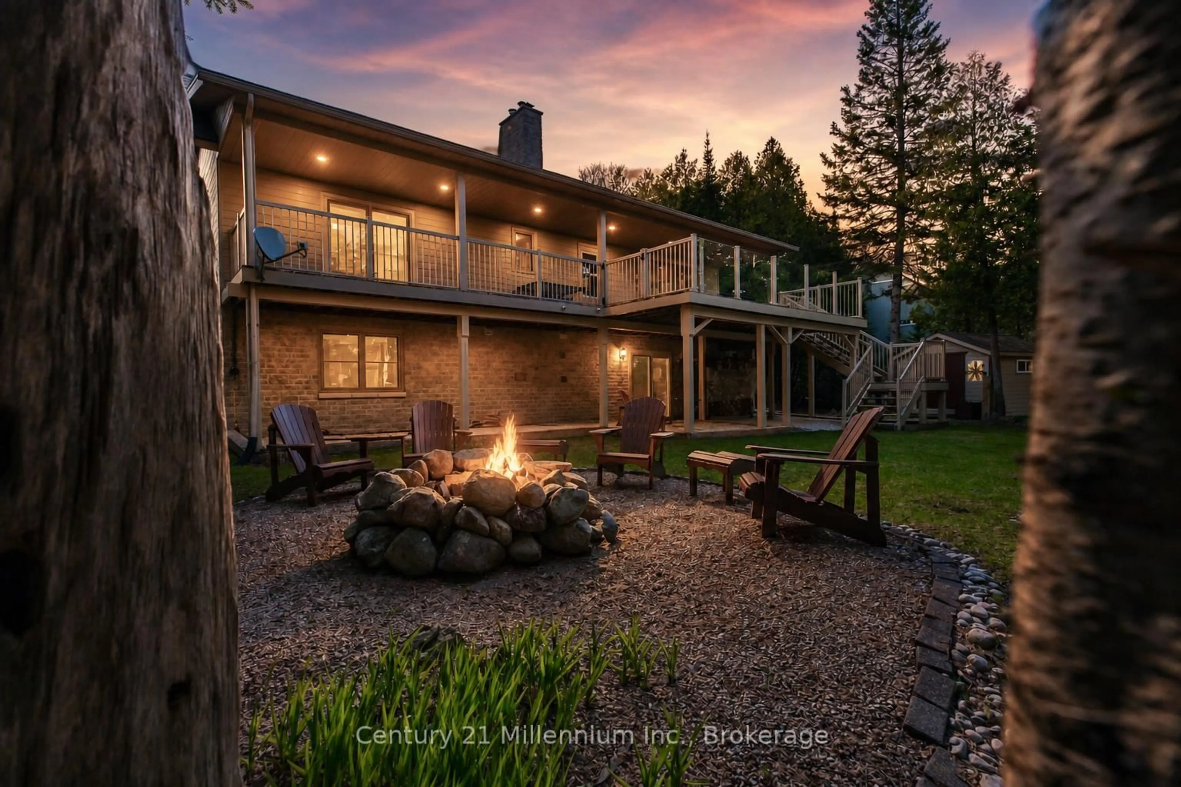 Patio, water/lake/river/ocean view for 80 Lakewood Country Lane, Northern Bruce Peninsula Ontario N0H 1W0