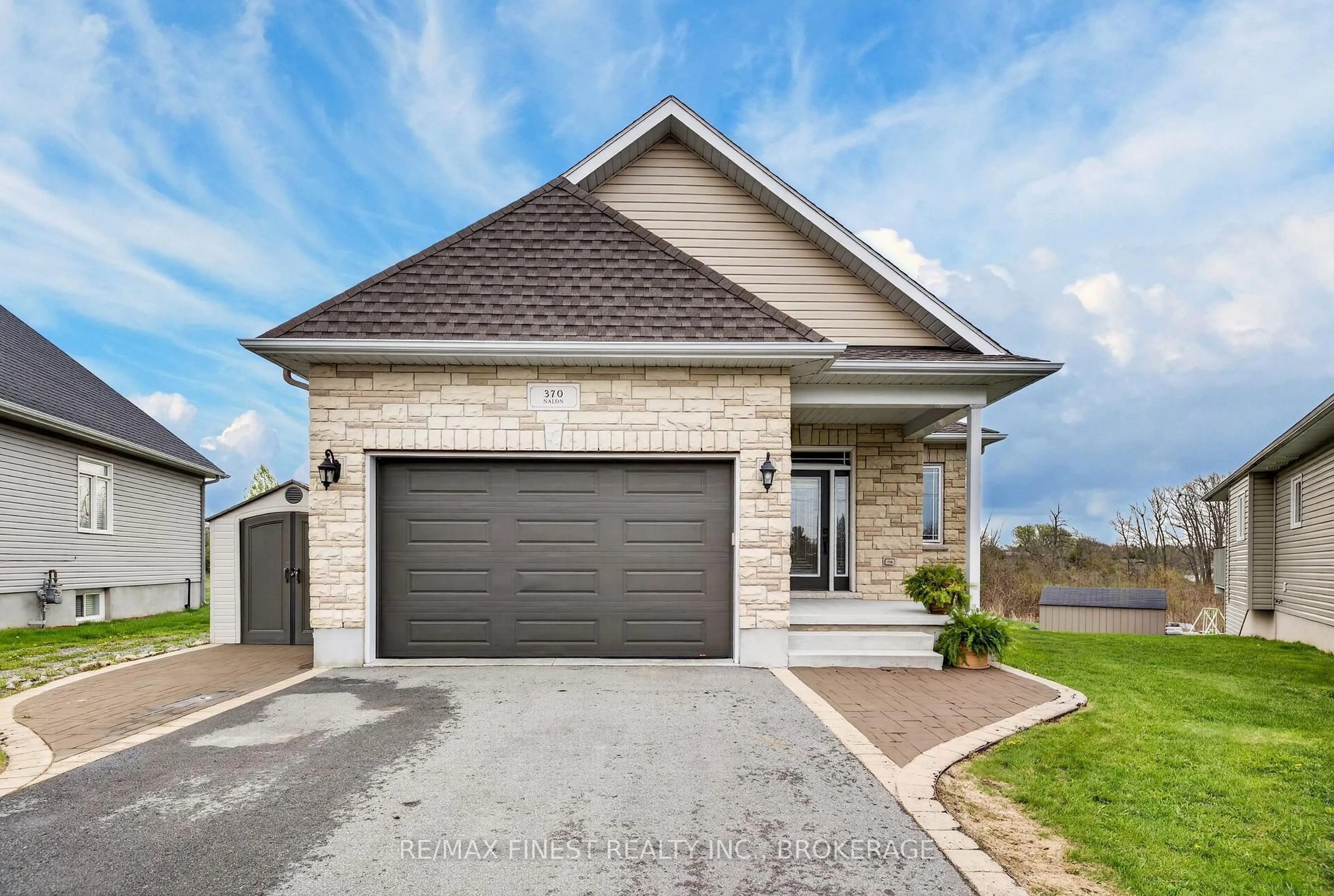 Home with brick exterior material, street for 370 Nalon Rd, Gananoque Ontario K7G 0A3