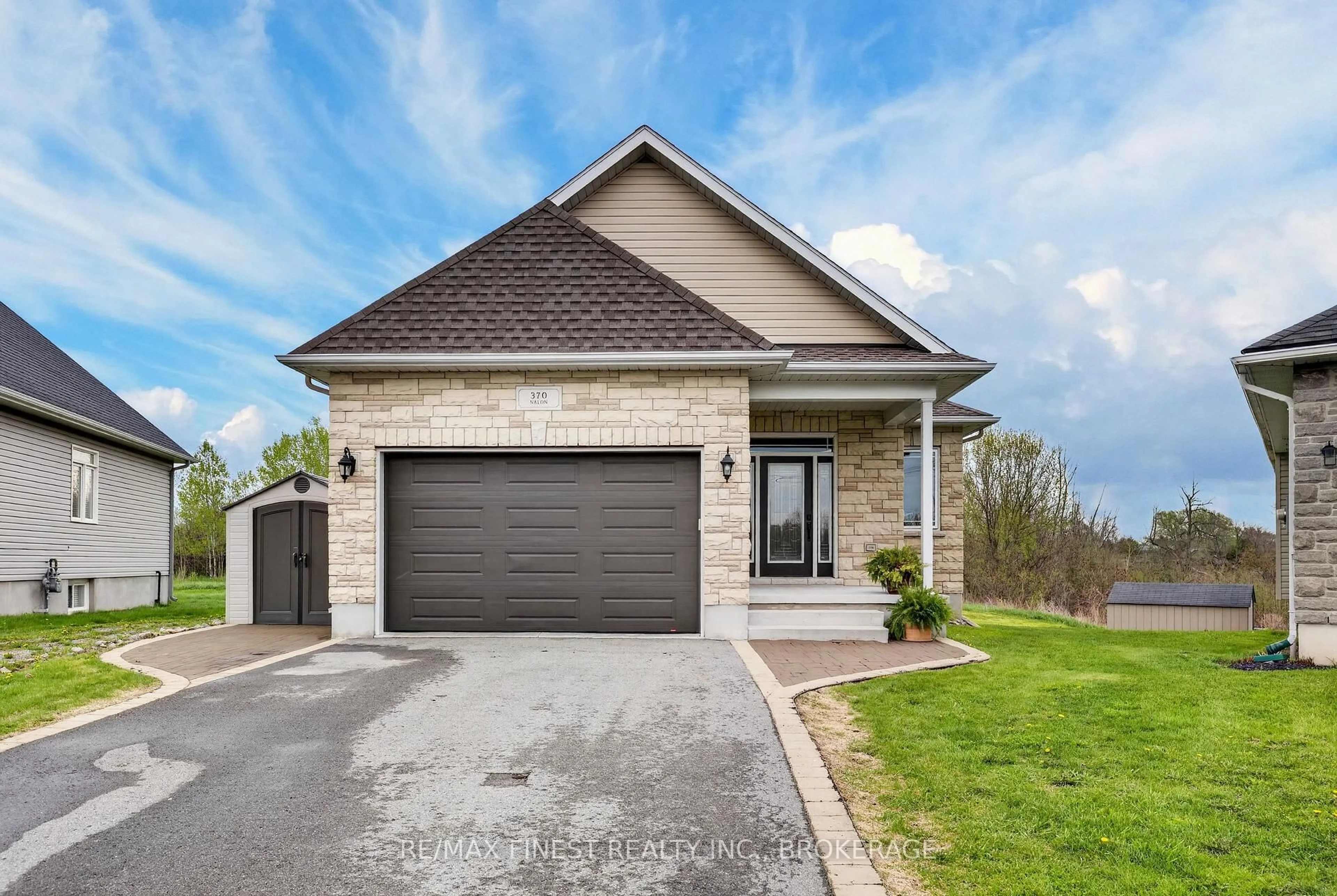 Home with brick exterior material, street for 370 Nalon Rd, Gananoque Ontario K7G 0A3