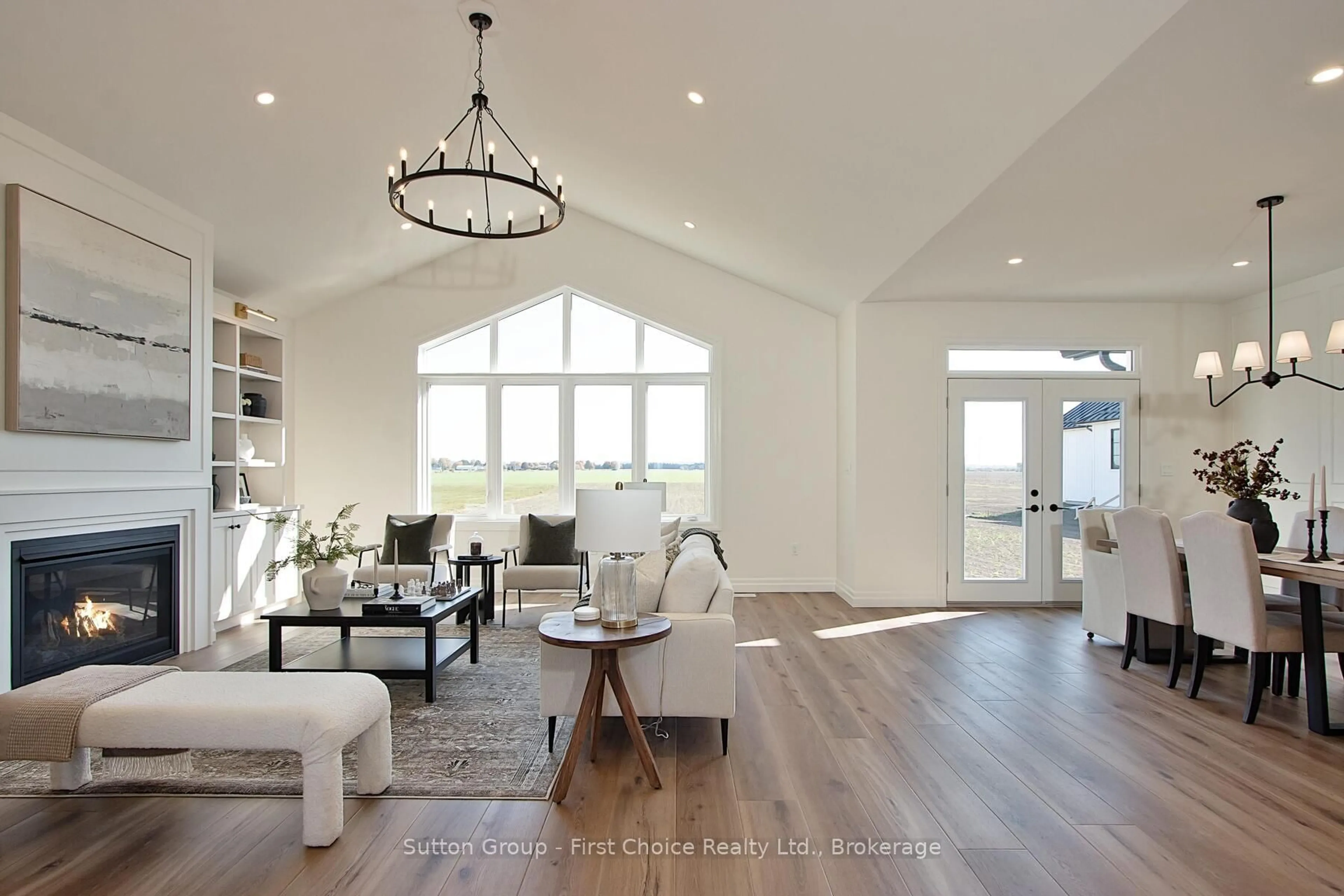 Living room with furniture, wood/laminate floor for 73588 Irene Cres, Bluewater Ontario N0M 2T0