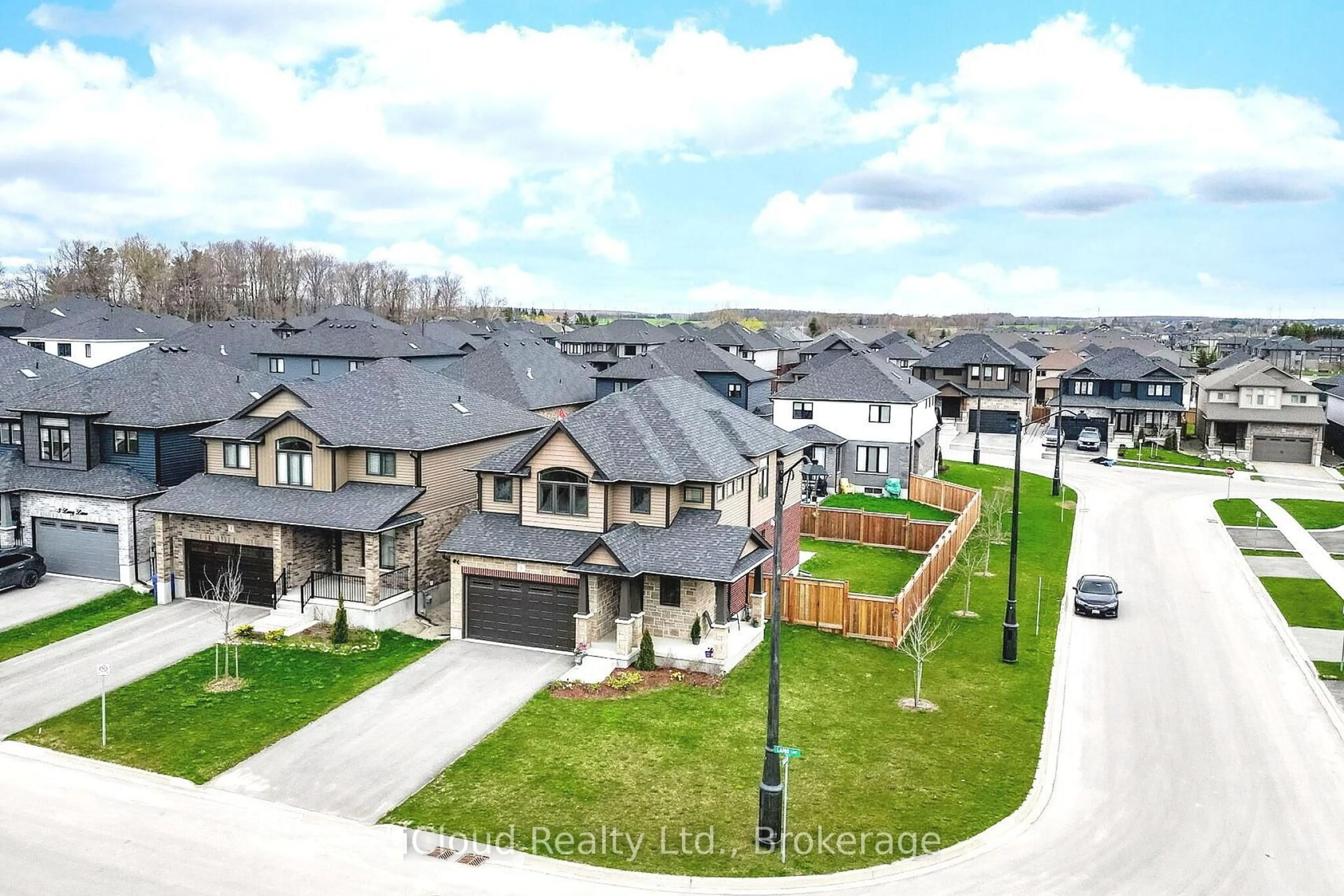 A pic from outside/outdoor area/front of a property/back of a property/a pic from drone, unknown for 1 Lang Lane, East Luther Grand Valley Ontario L9W 7S7