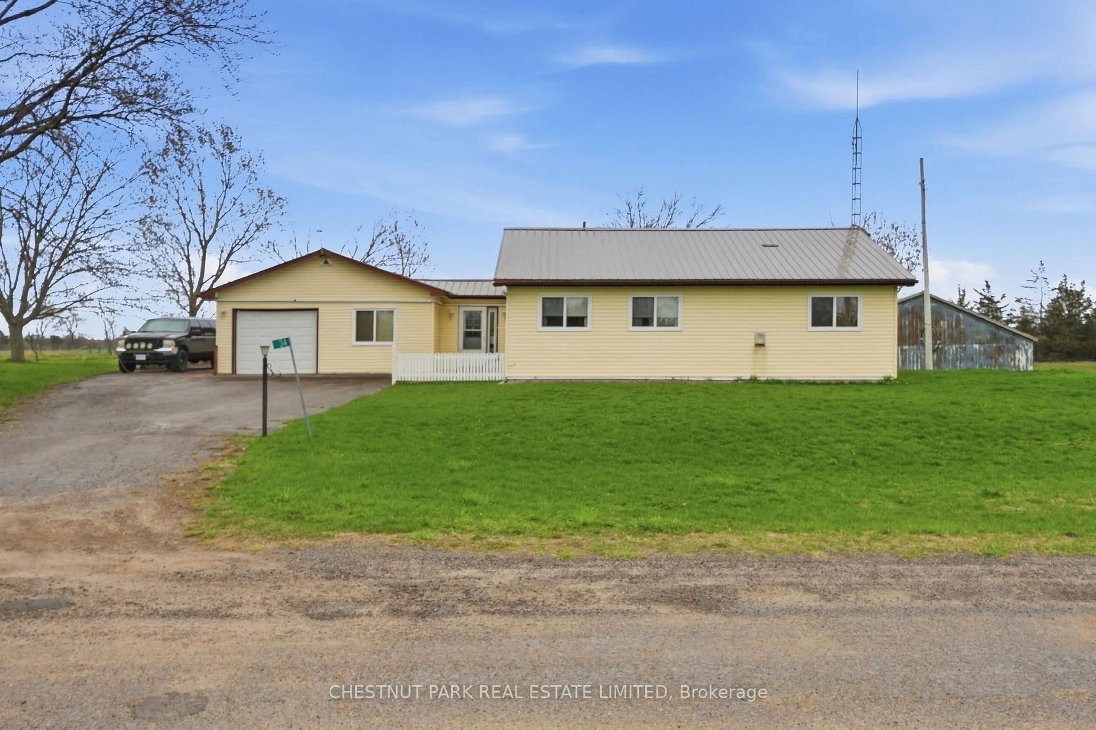 A pic from outside/outdoor area/front of a property/back of a property/a pic from drone, building for 34 Royal Rd, Prince Edward County Ontario K0K 2P0