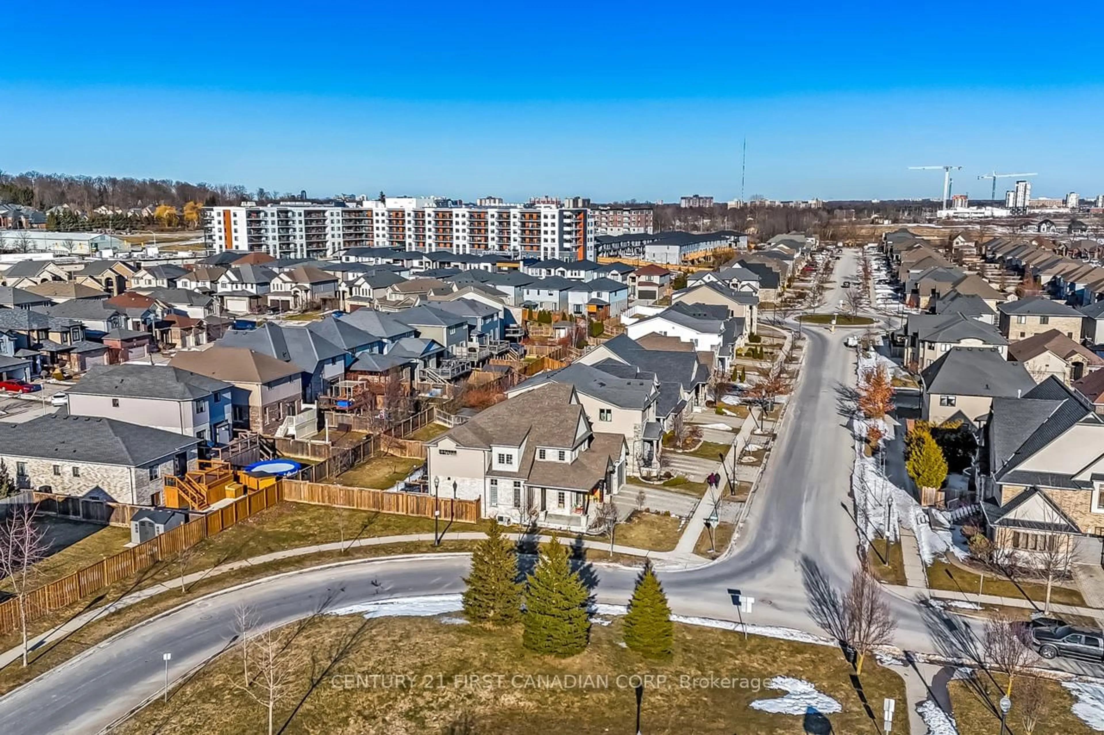 A pic from outside/outdoor area/front of a property/back of a property/a pic from drone, street for 3190 Pomeroy Lane, London South Ontario N6P 1V7