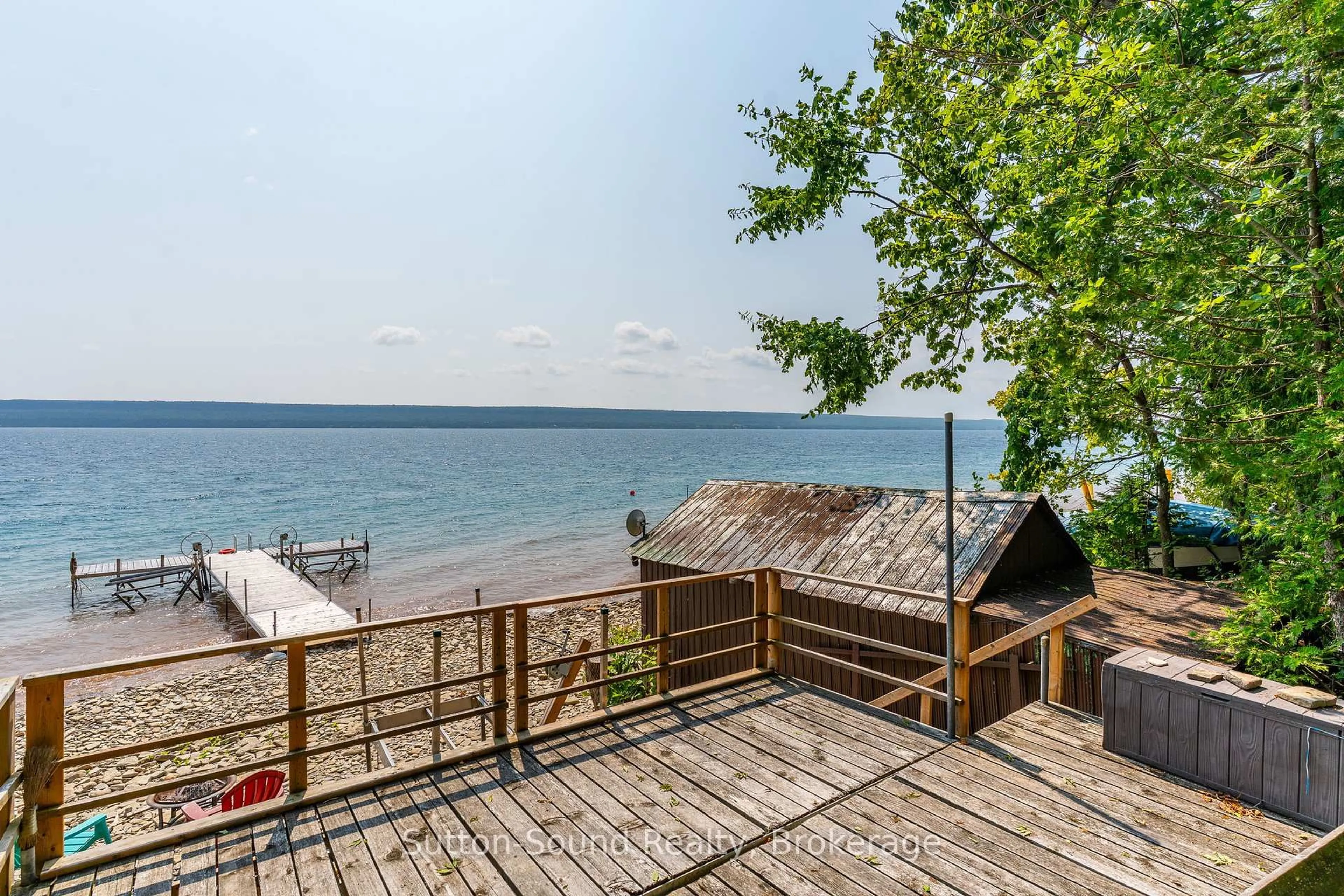 Patio, water/lake/river/ocean view for 606 Mallory Beach Rd, South Bruce Peninsula Ontario N0H 2T0