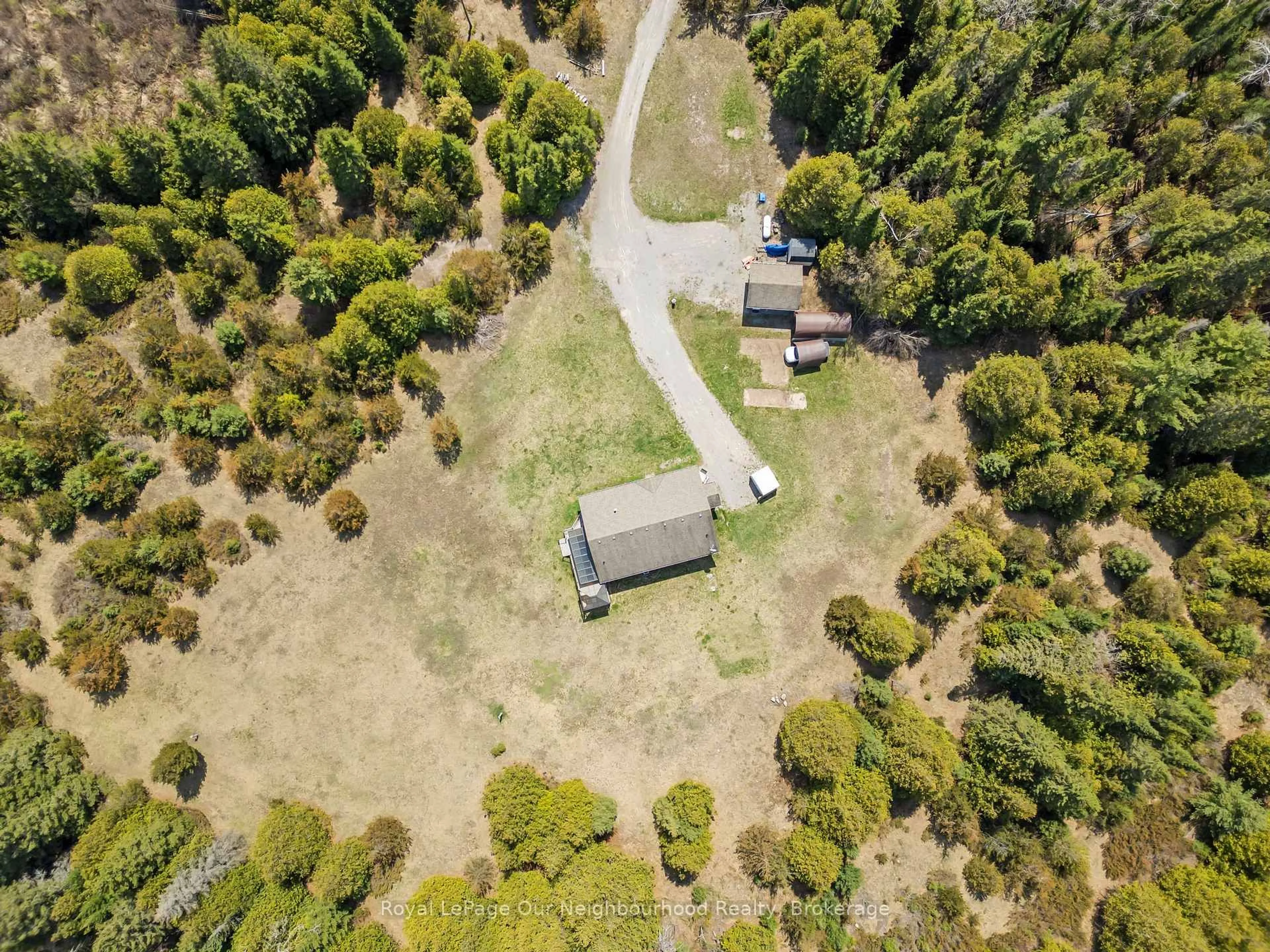 A pic from outside/outdoor area/front of a property/back of a property/a pic from drone, forest/trees view for 2988 Springbrook Rd, Stirling-Rawdon Ontario K0K 3C0