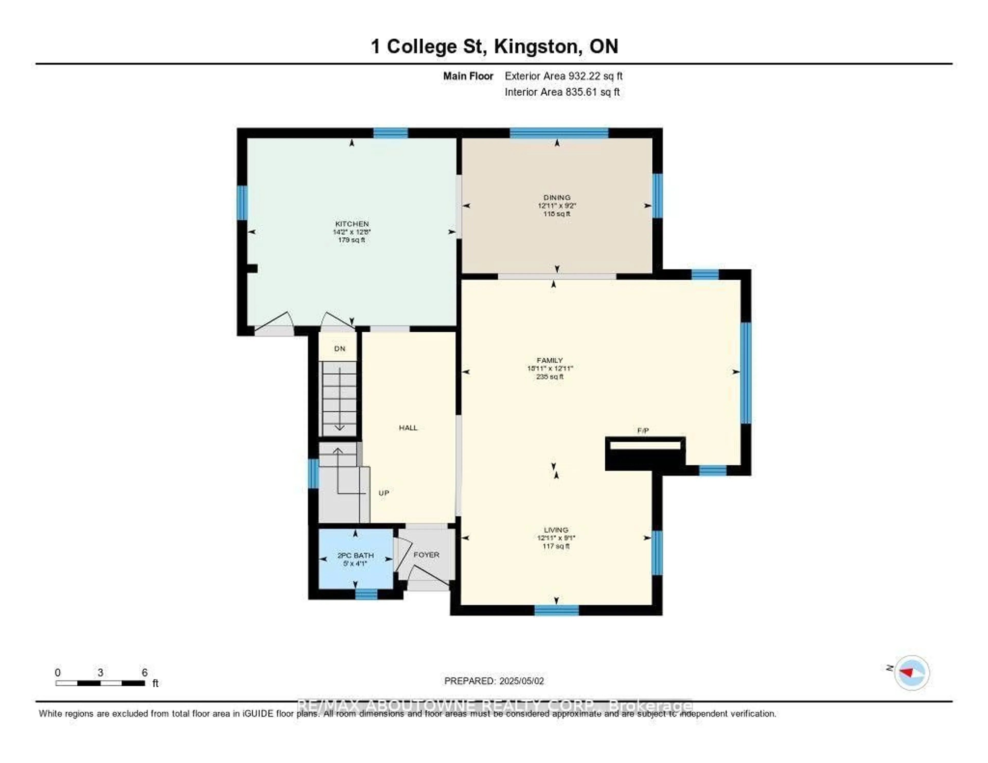 Floor plan for 1 College St, Kingston Ontario K7L 4L5
