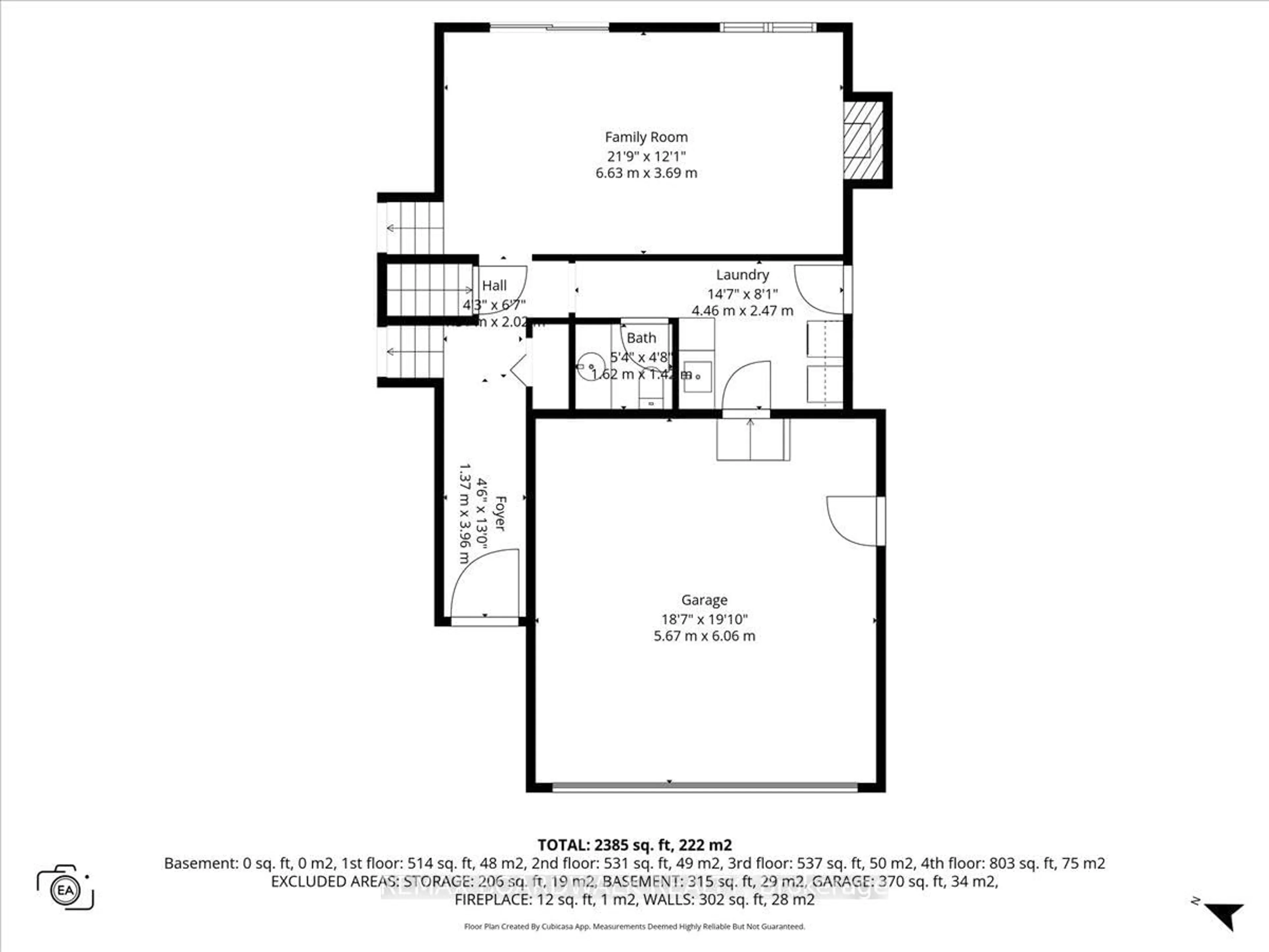 Floor plan for 1195 St Jerome Cres, Ottawa Ontario K1C 2A7