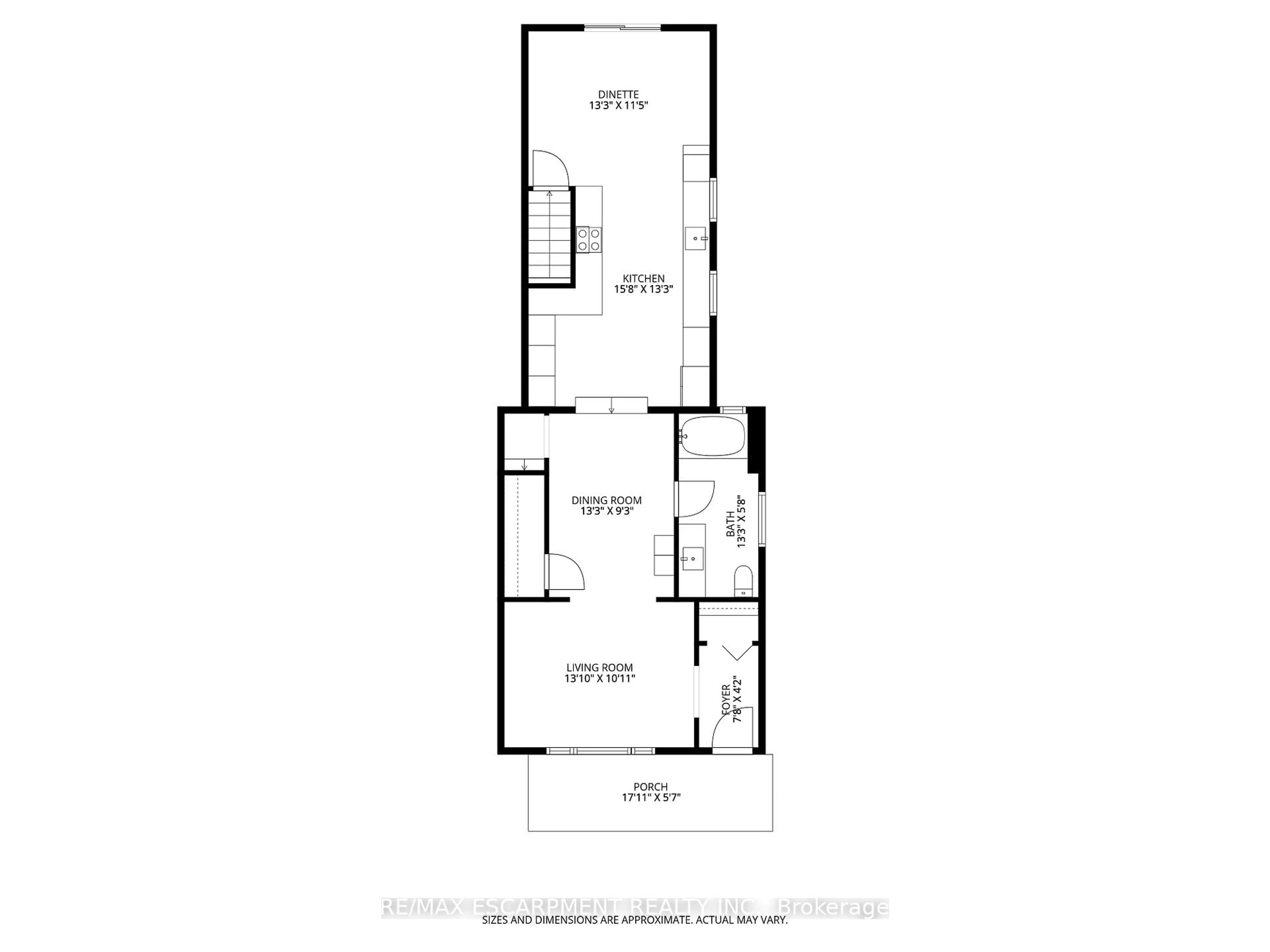 Floor plan for 32 Magill St, Hamilton Ontario L8R 2Y5