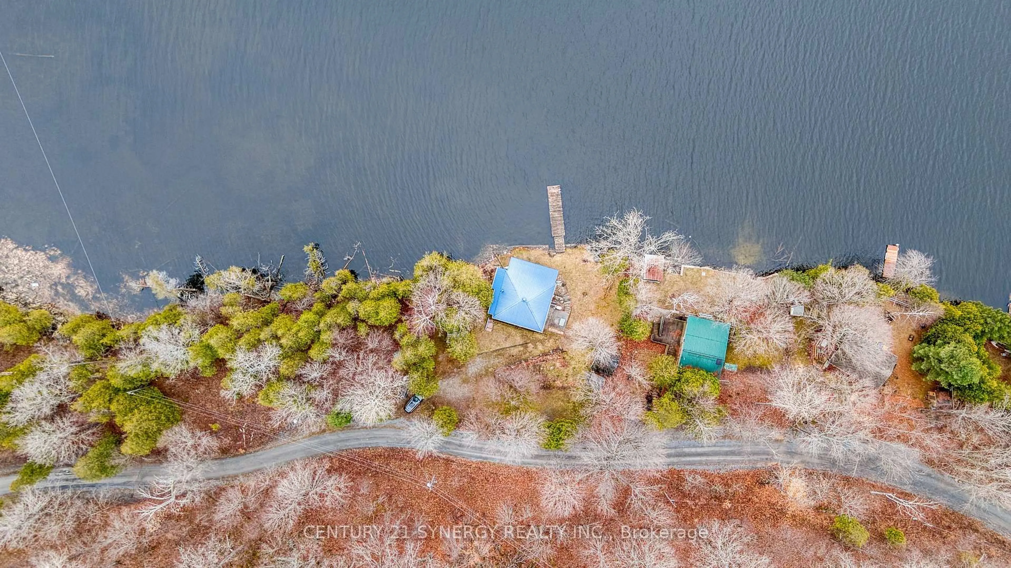 A pic from outside/outdoor area/front of a property/back of a property/a pic from drone, water/lake/river/ocean view for 747 Brooks Corners Rr5 Rd, Perth Ontario K7H 3C7