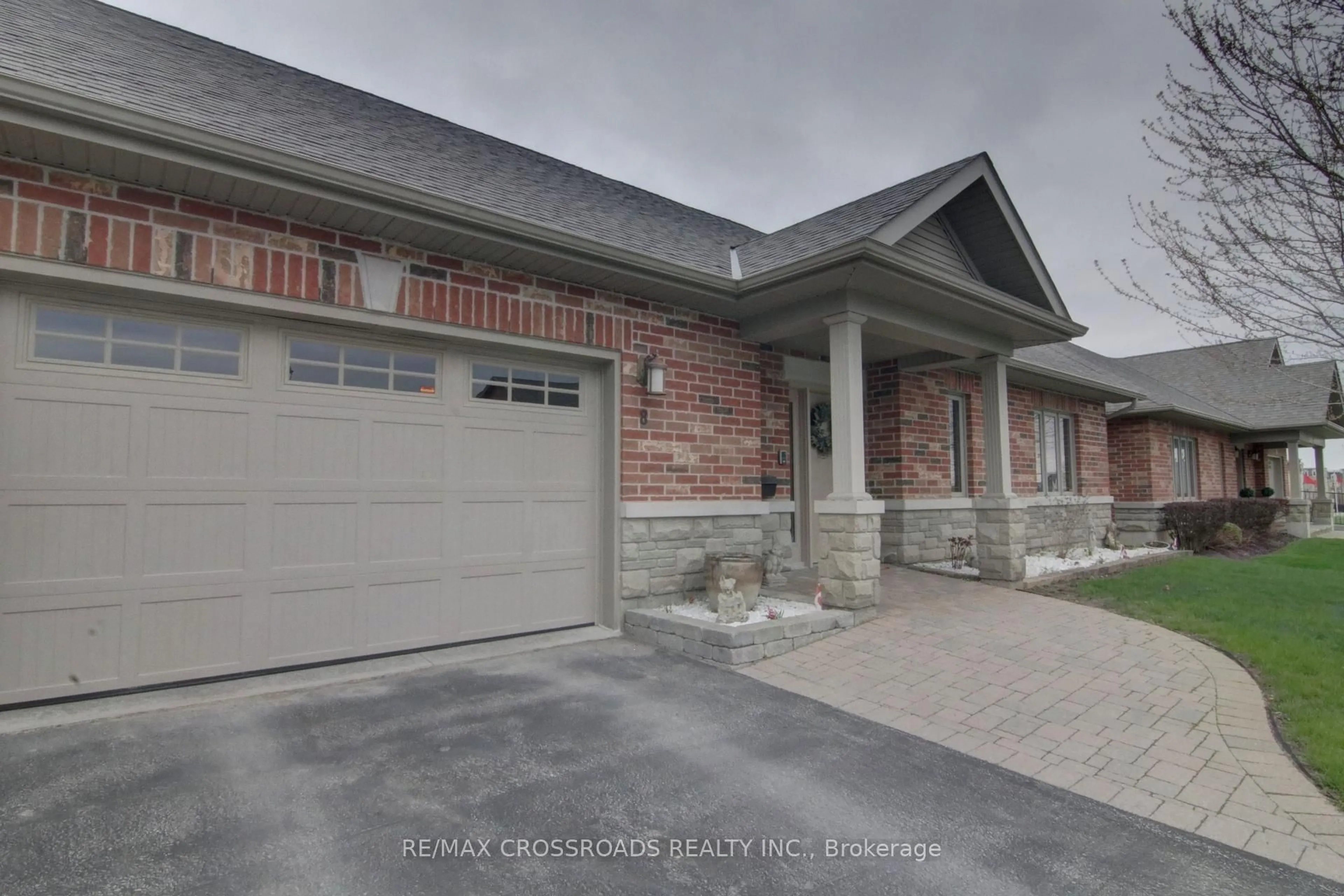 Home with brick exterior material, street for 8 Green Arbour Way, Kawartha Lakes Ontario K9V 0E6