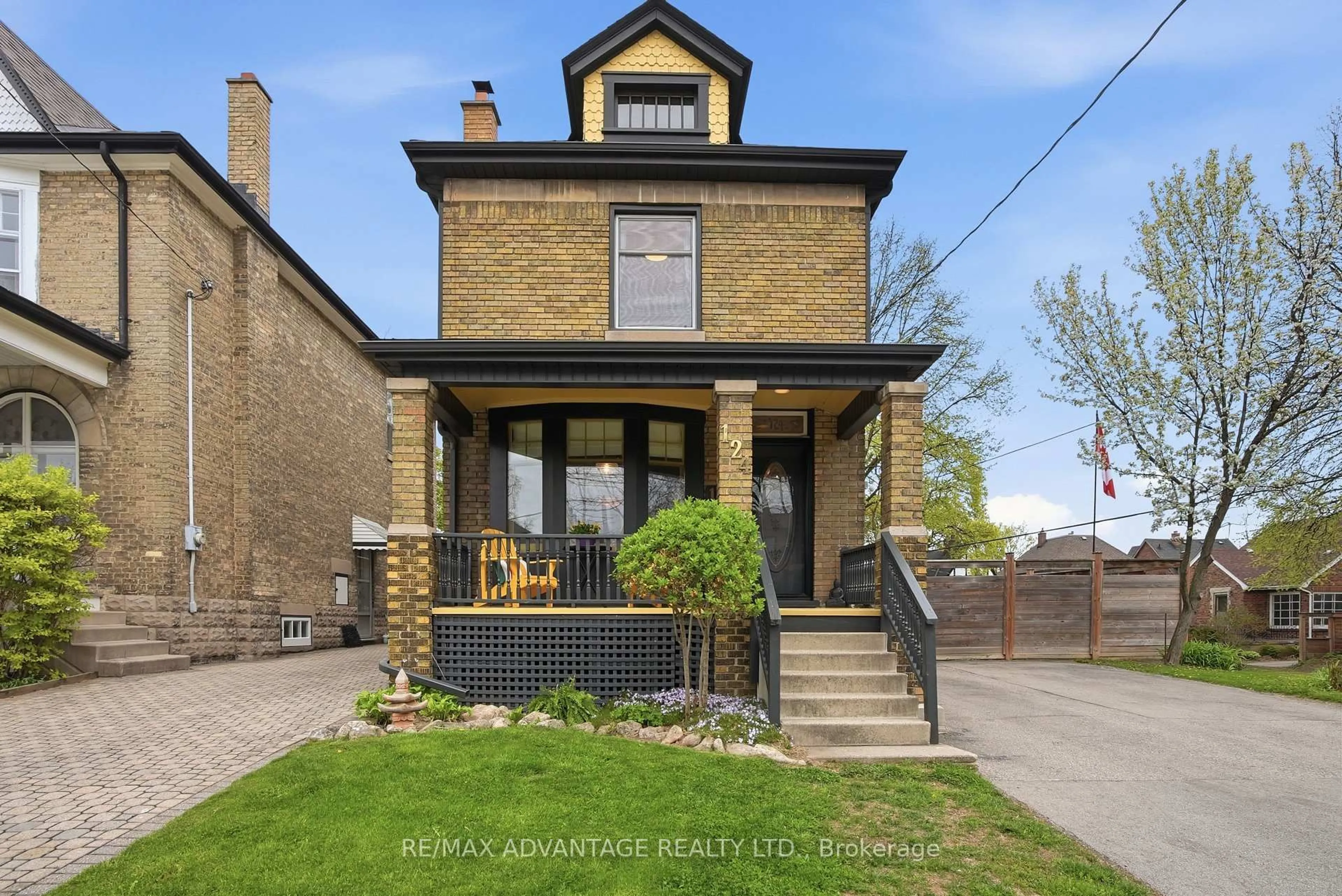 Home with brick exterior material, street for 124 Windsor Ave, London South Ontario N6C 1Z9