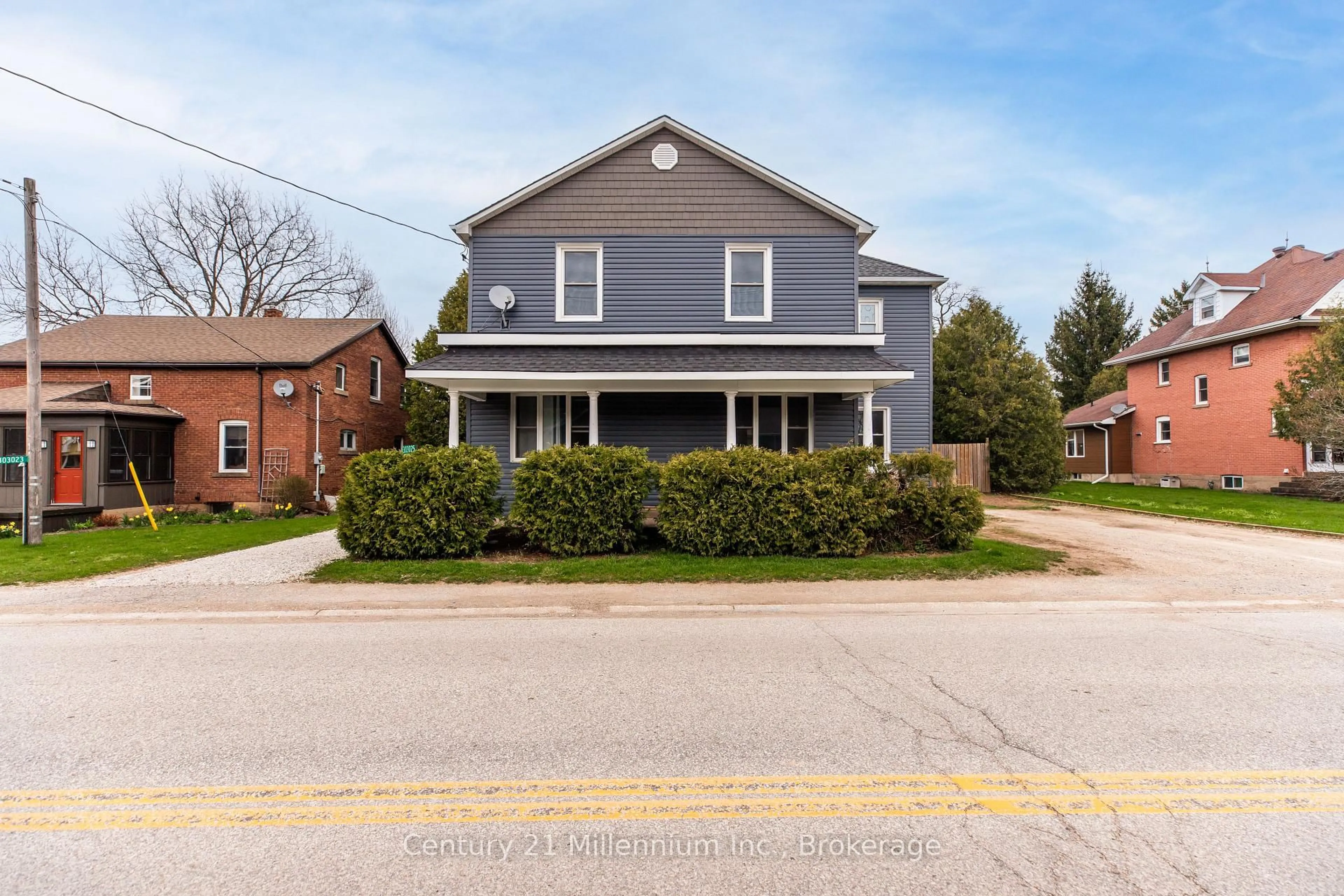 Home with brick exterior material, street for 303025 15 Grey Rd, Meaford Ontario N0H 1V0