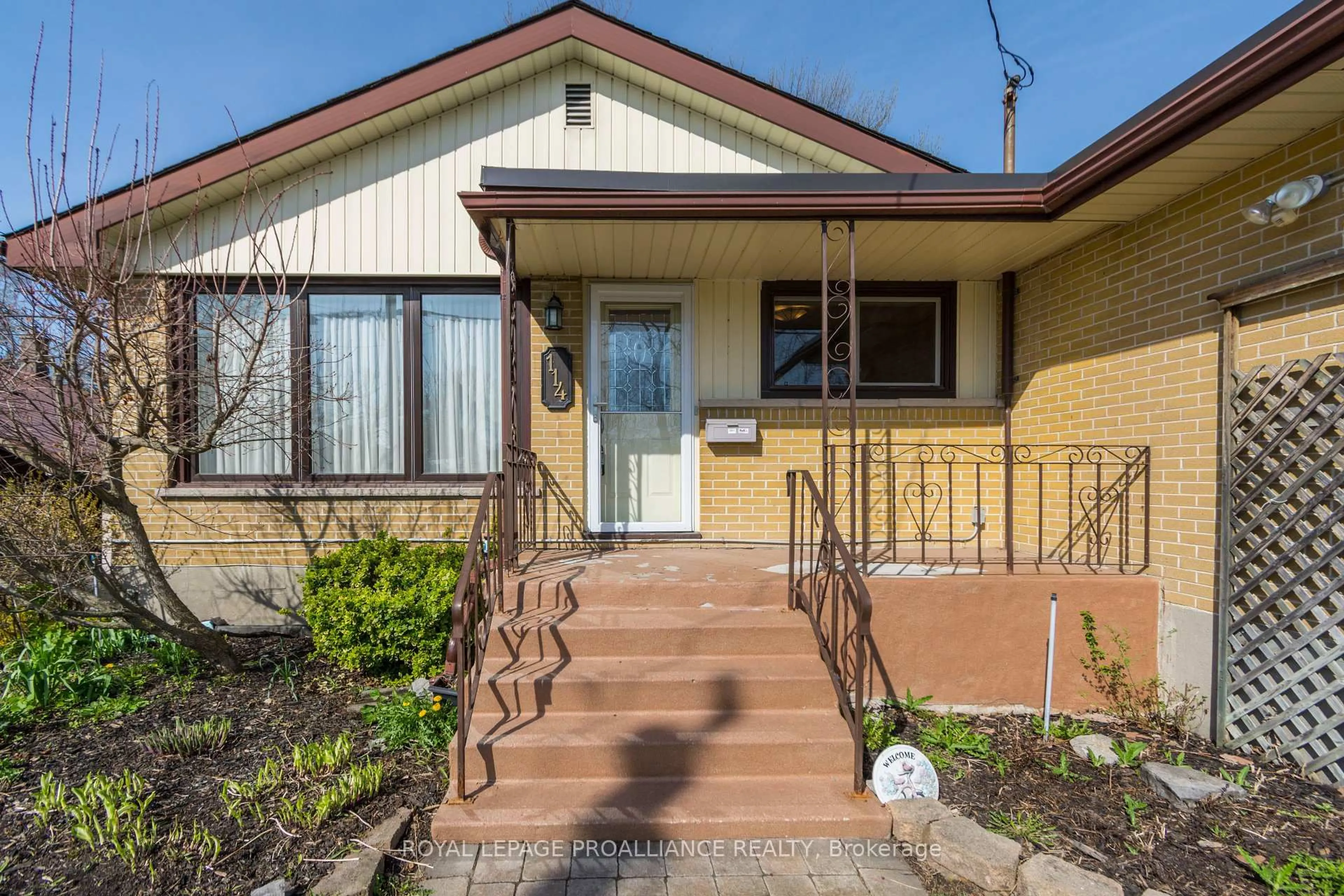 Home with vinyl exterior material, street for 114 Rollins Dr, Belleville Ontario K8N 4J5