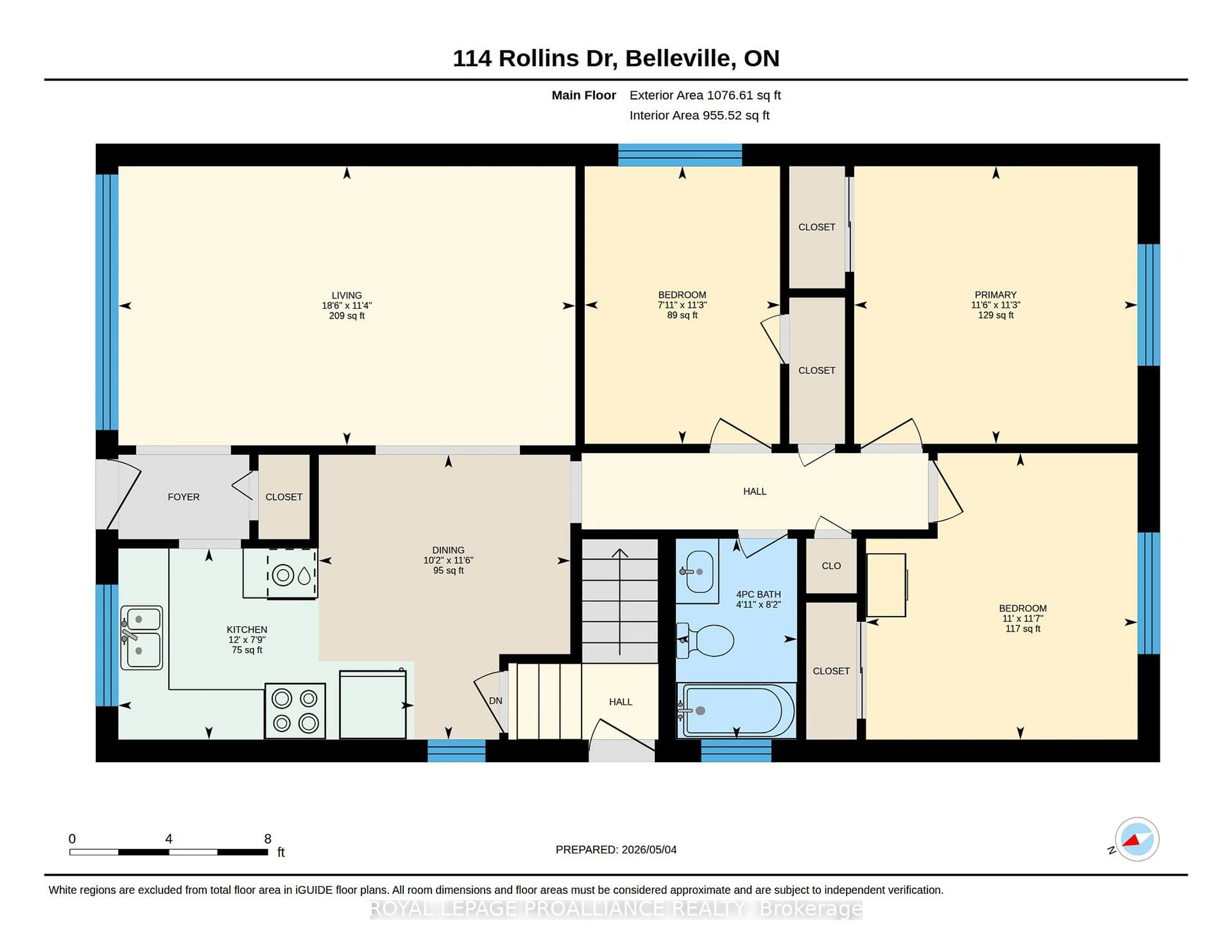 Floor plan for 114 Rollins Dr, Belleville Ontario K8N 4J5