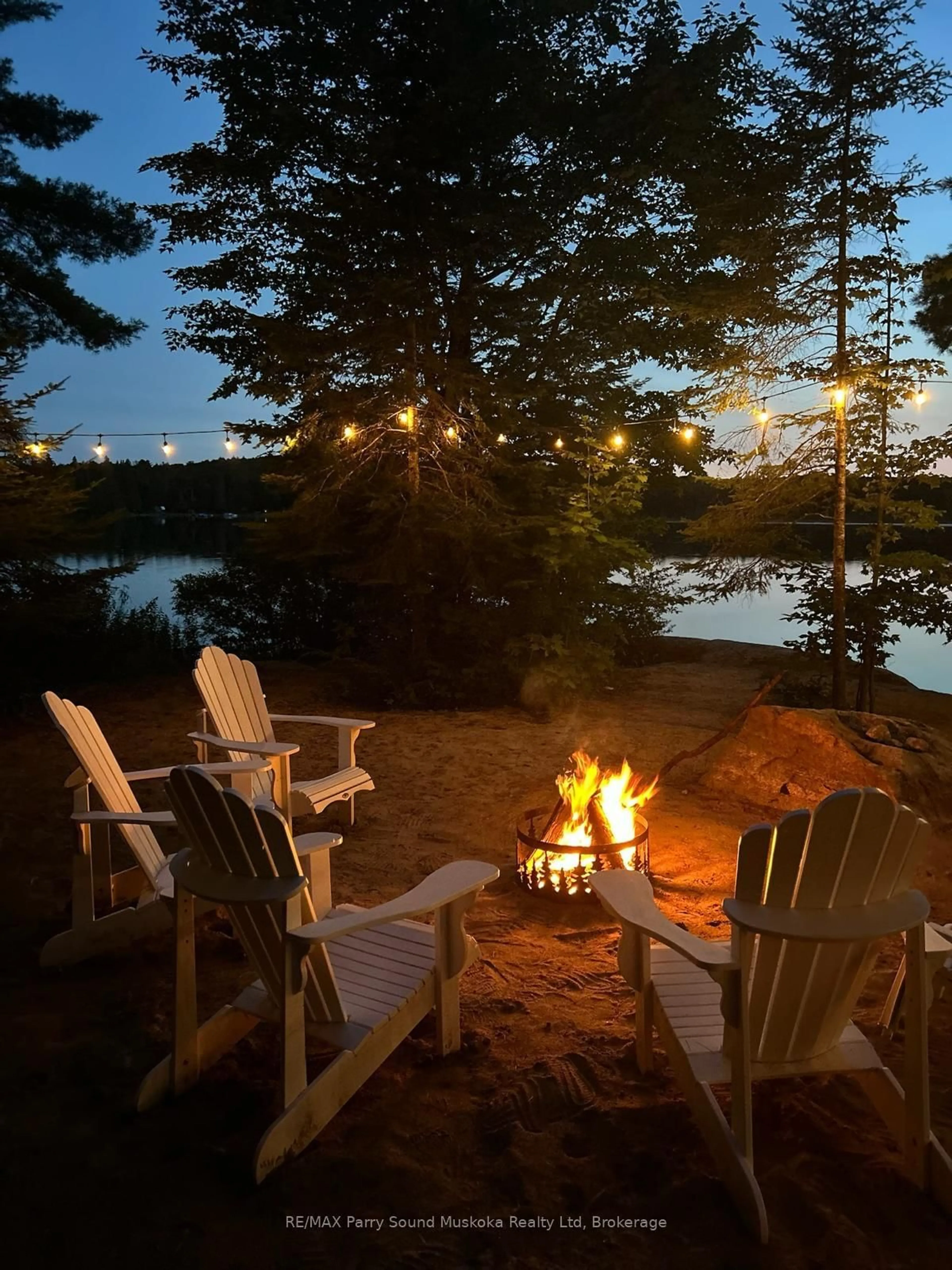 Patio, water/lake/river/ocean view for 3256 Machar Strong Boundary Rd, Parry Sound Remote Area Ontario P0A 1X0