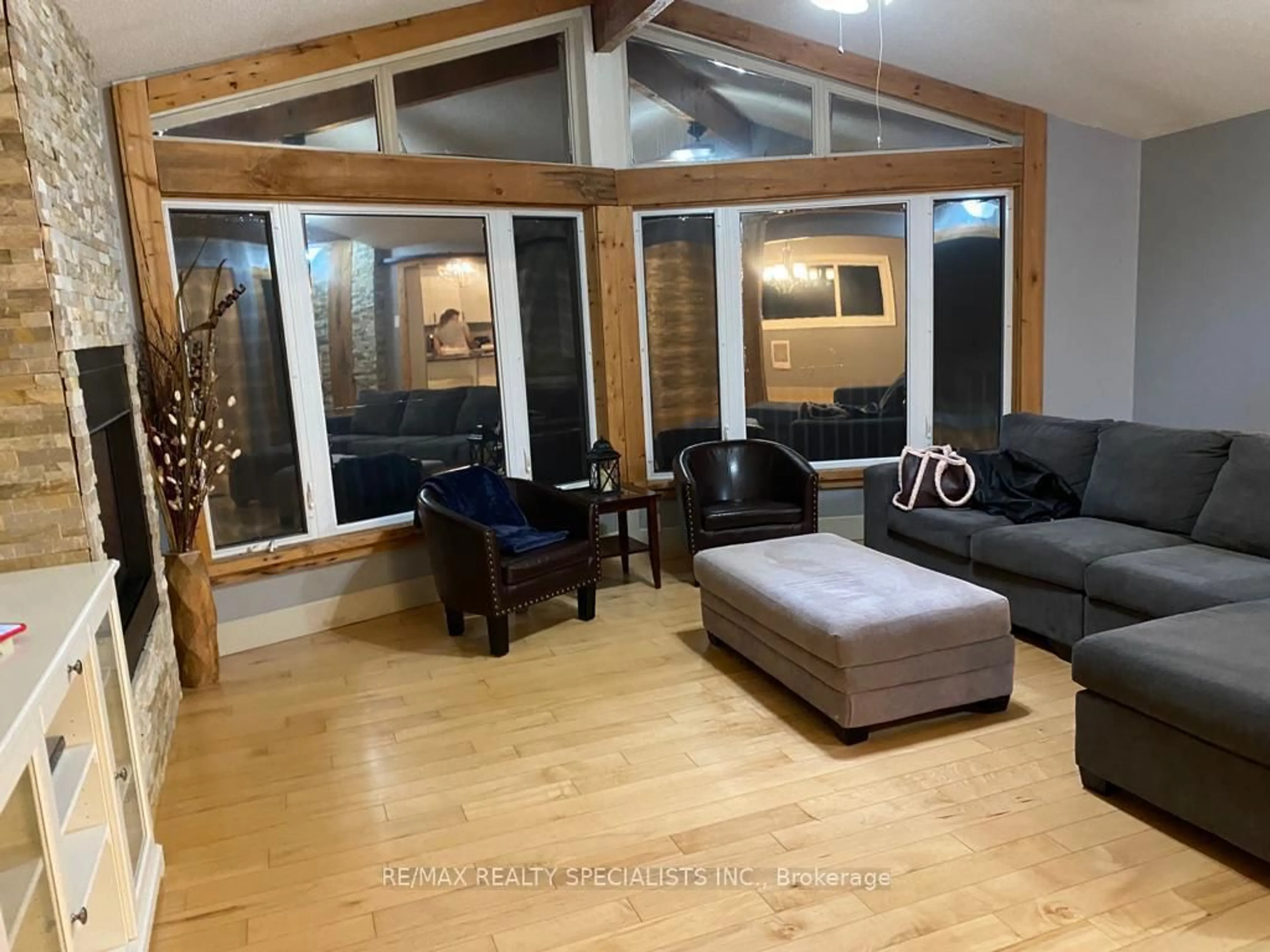 Living room with furniture, wood/laminate floor for 236 Rutherford Rd, Alnwick/Haldimand Ontario K0K 1S0