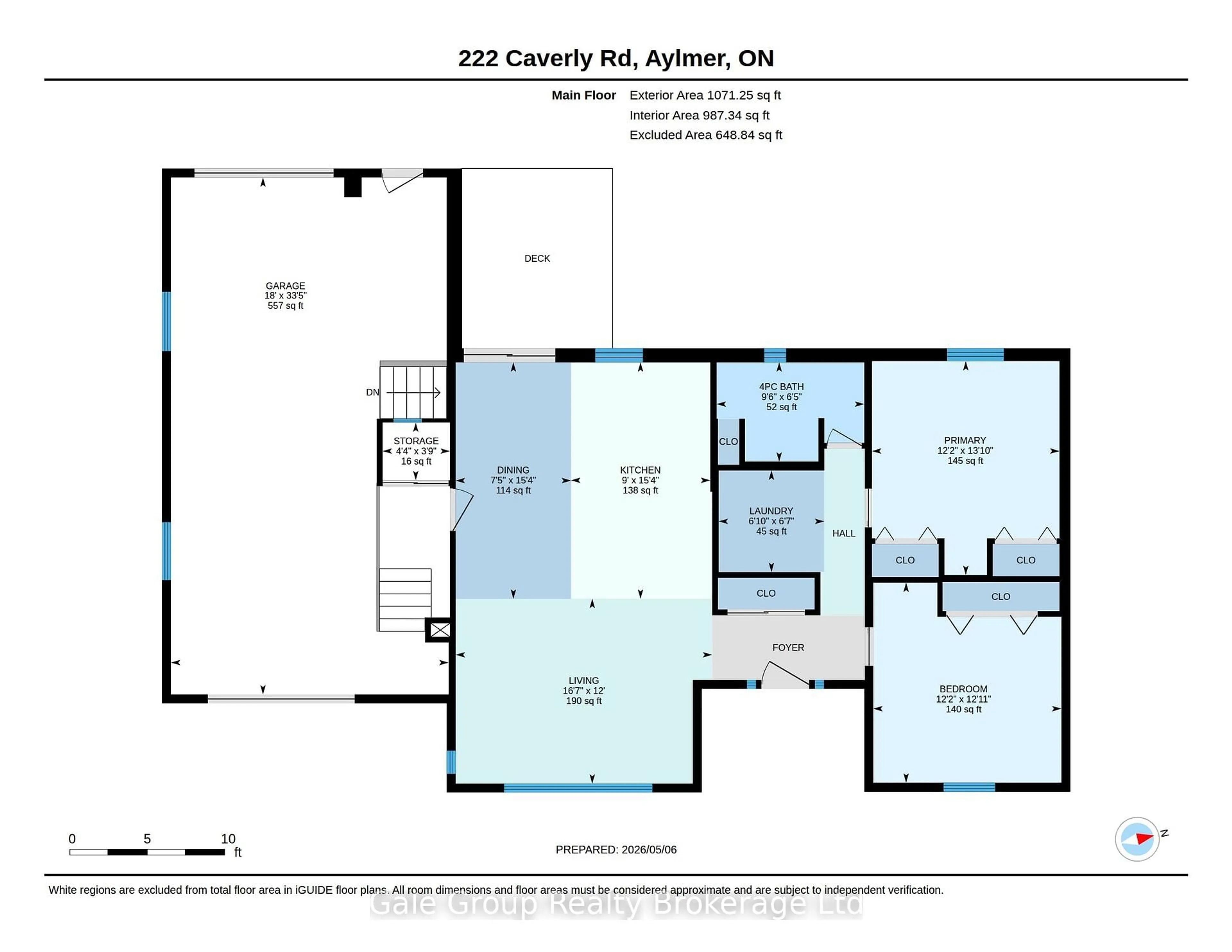 Floor plan for 222 Caverly Rd, Aylmer Ontario N5H 2P7